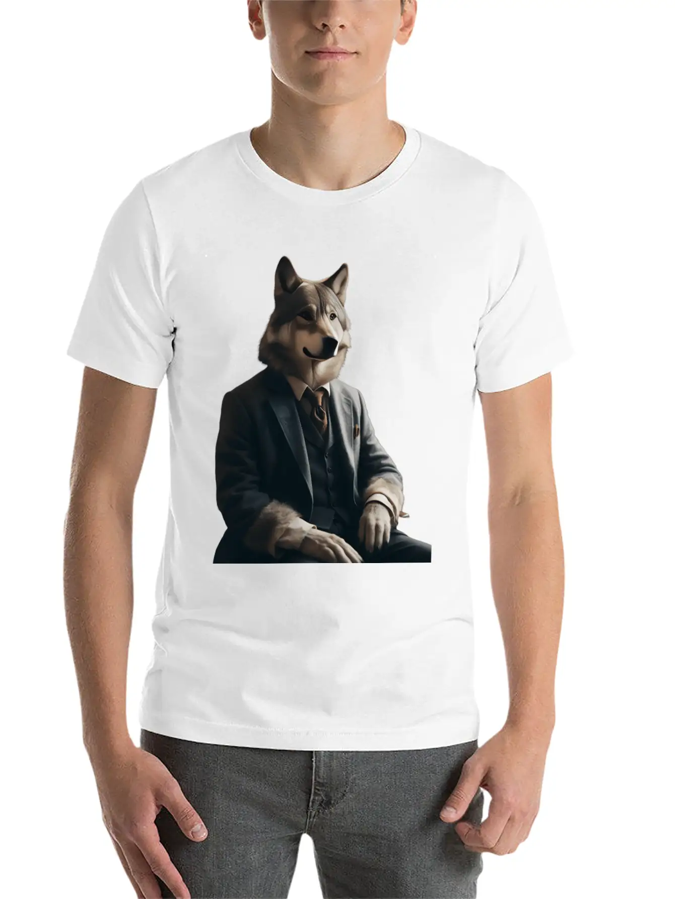 Business Wolf Ready For Success Essential Unisex Summer Tee – Soft Cotton Casual Fit