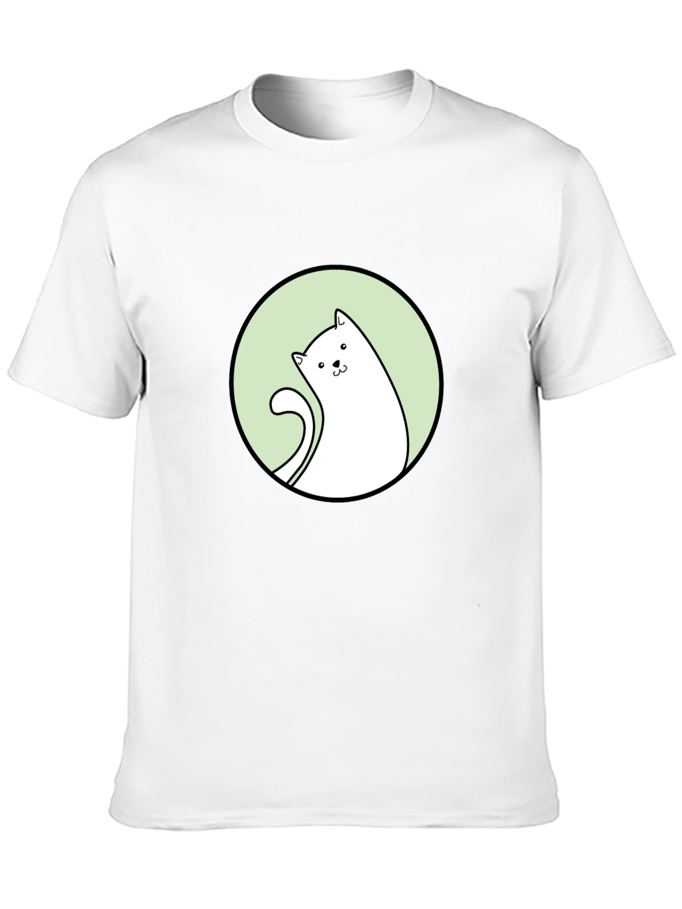 Cat Graphic Tee - Black T-Shirt