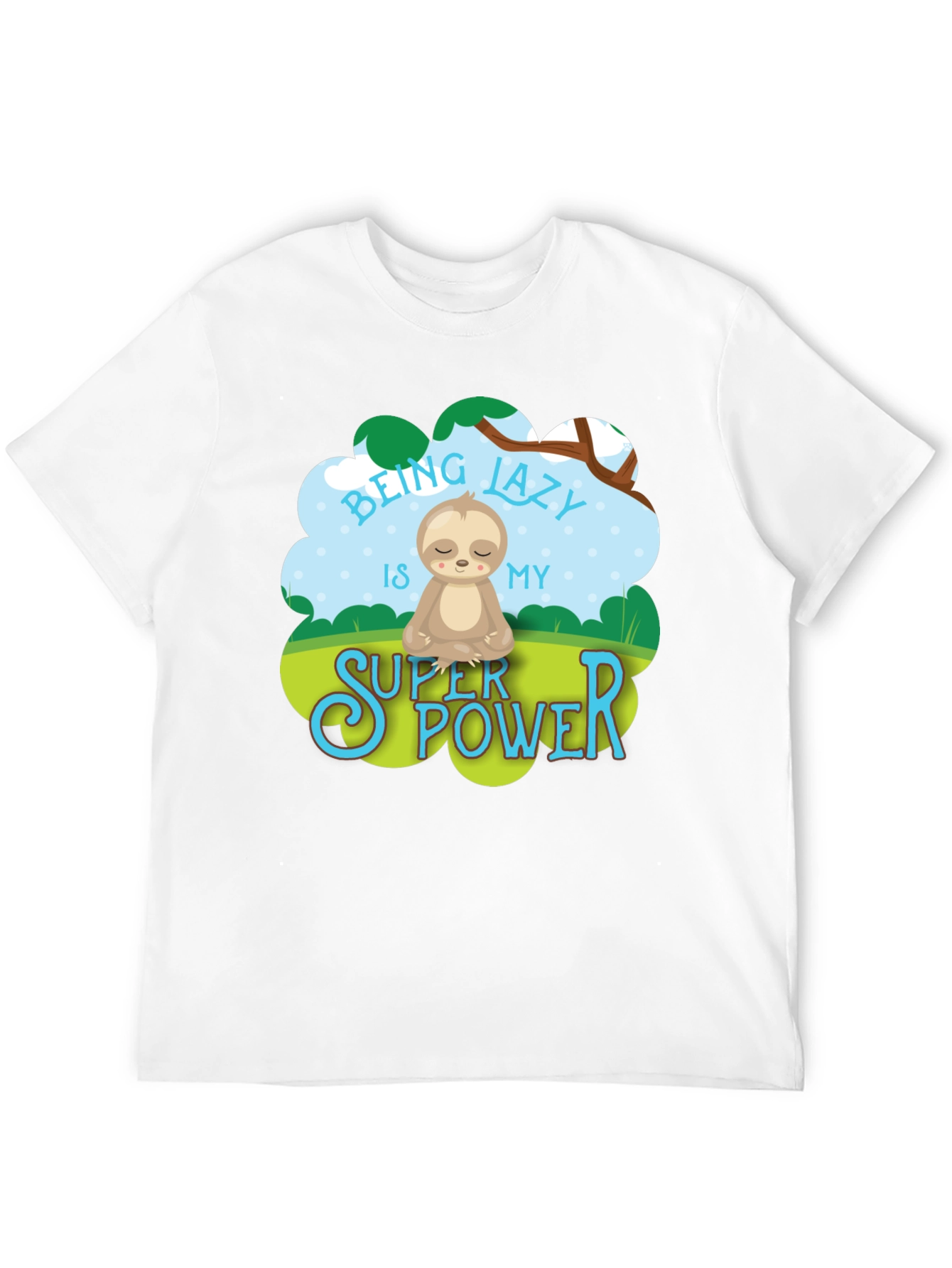 Lazy Sloth Super Power Tee