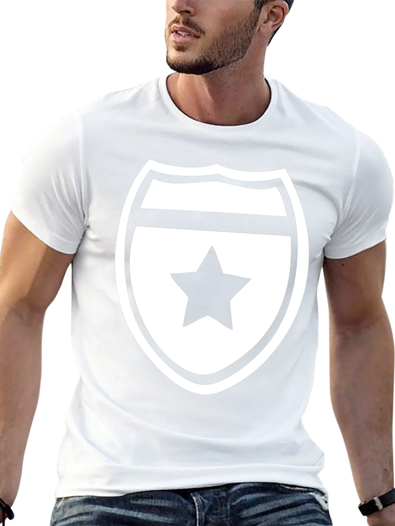 Star Shield Graphic Tee - Mens Black T-Shirt