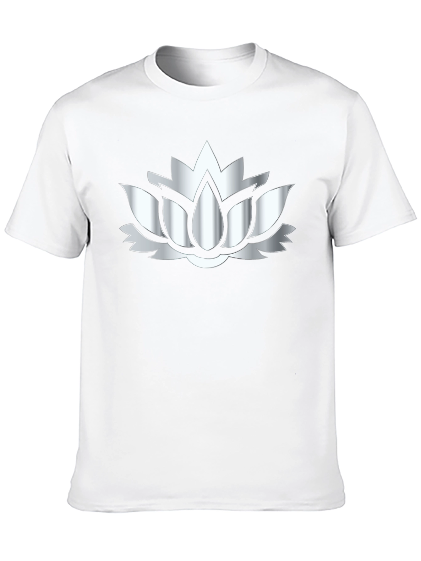 Lotus Flower Graphic Black T-Shirt