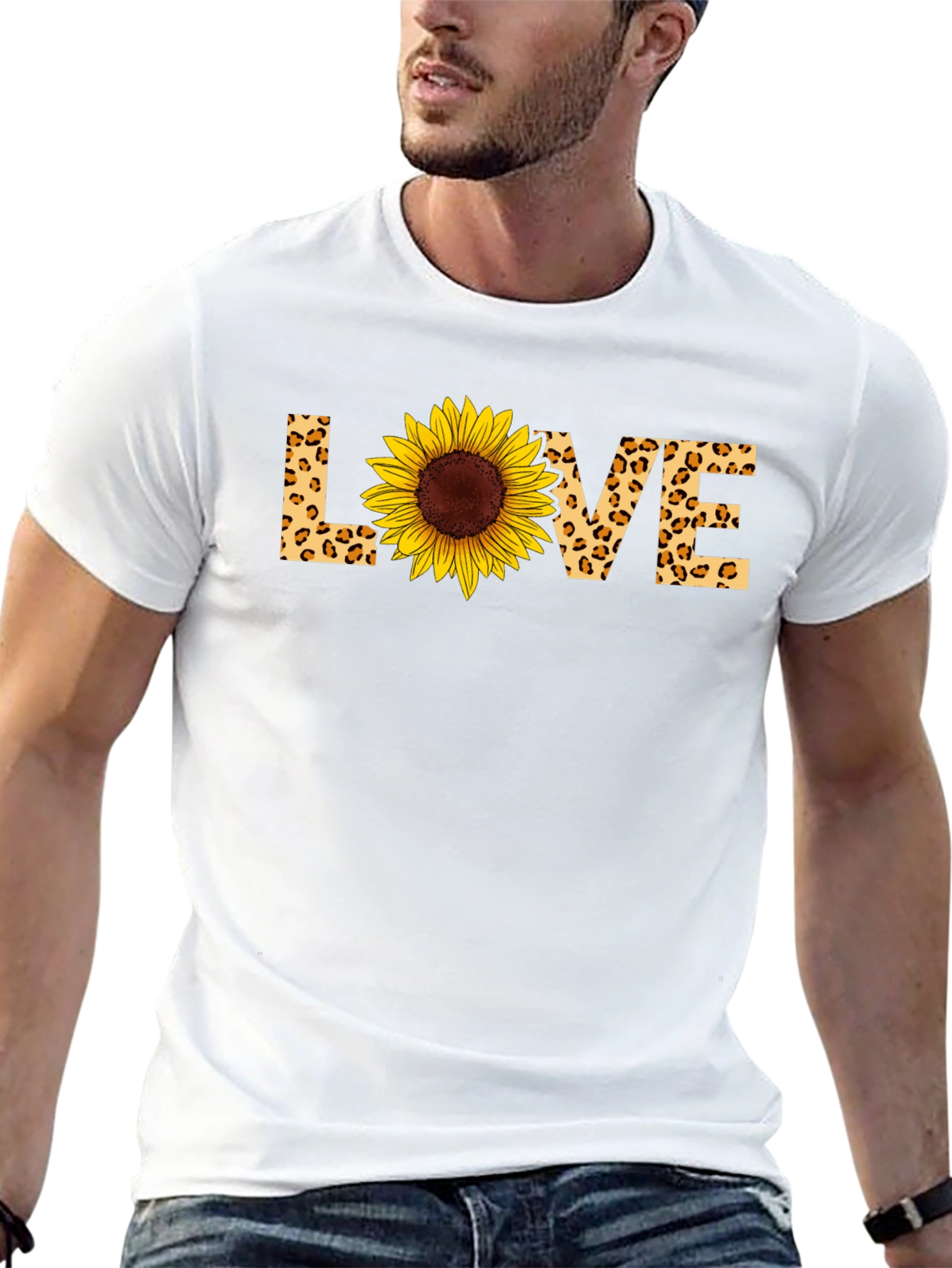 Sunflower LOVE Graphic T-Shirt - Black