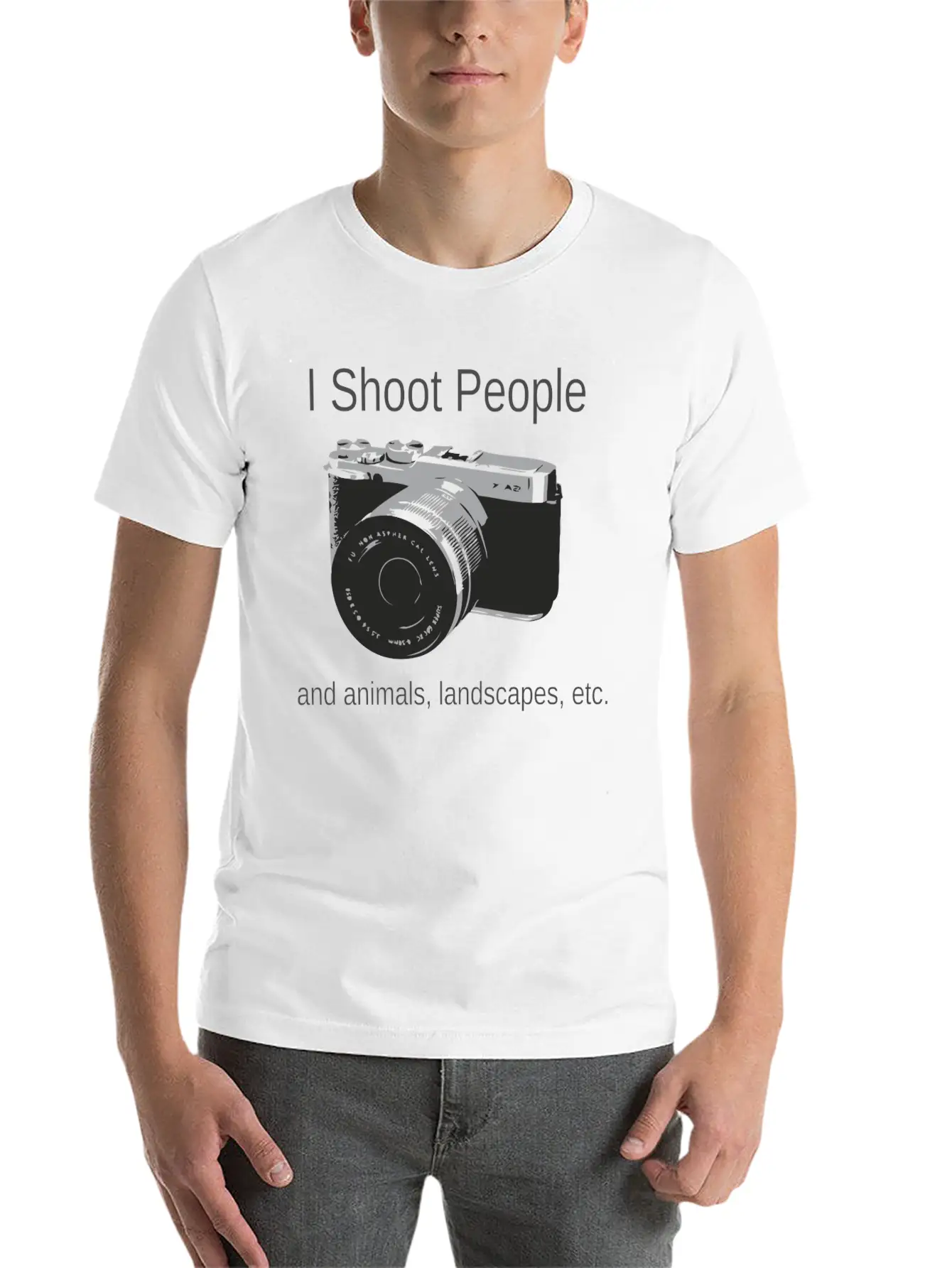 Camera-IShootPeople Stylish Everyday T-Shirt – Unisex Basic Cotton Tee