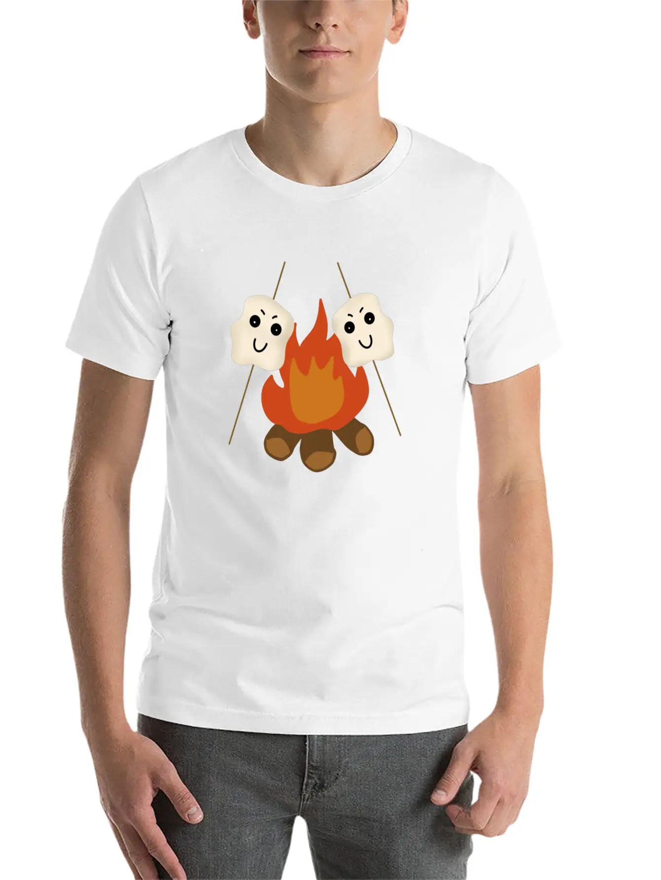 Camping Comfortable Minimalist Graphic Tee – Summer Style Essential
