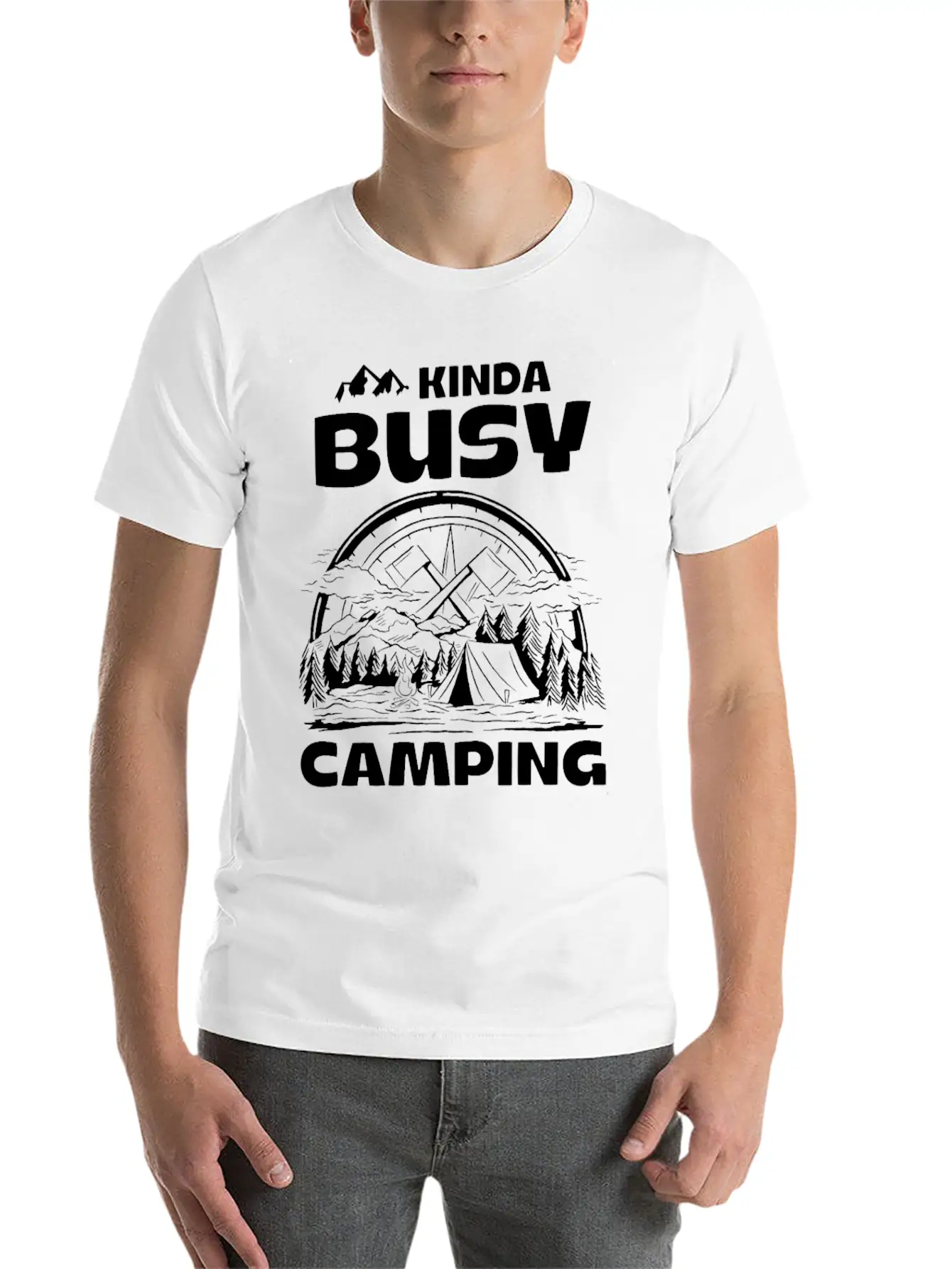Camping Timeless Short Sleeve Tee – Comfy And Minimalist Design