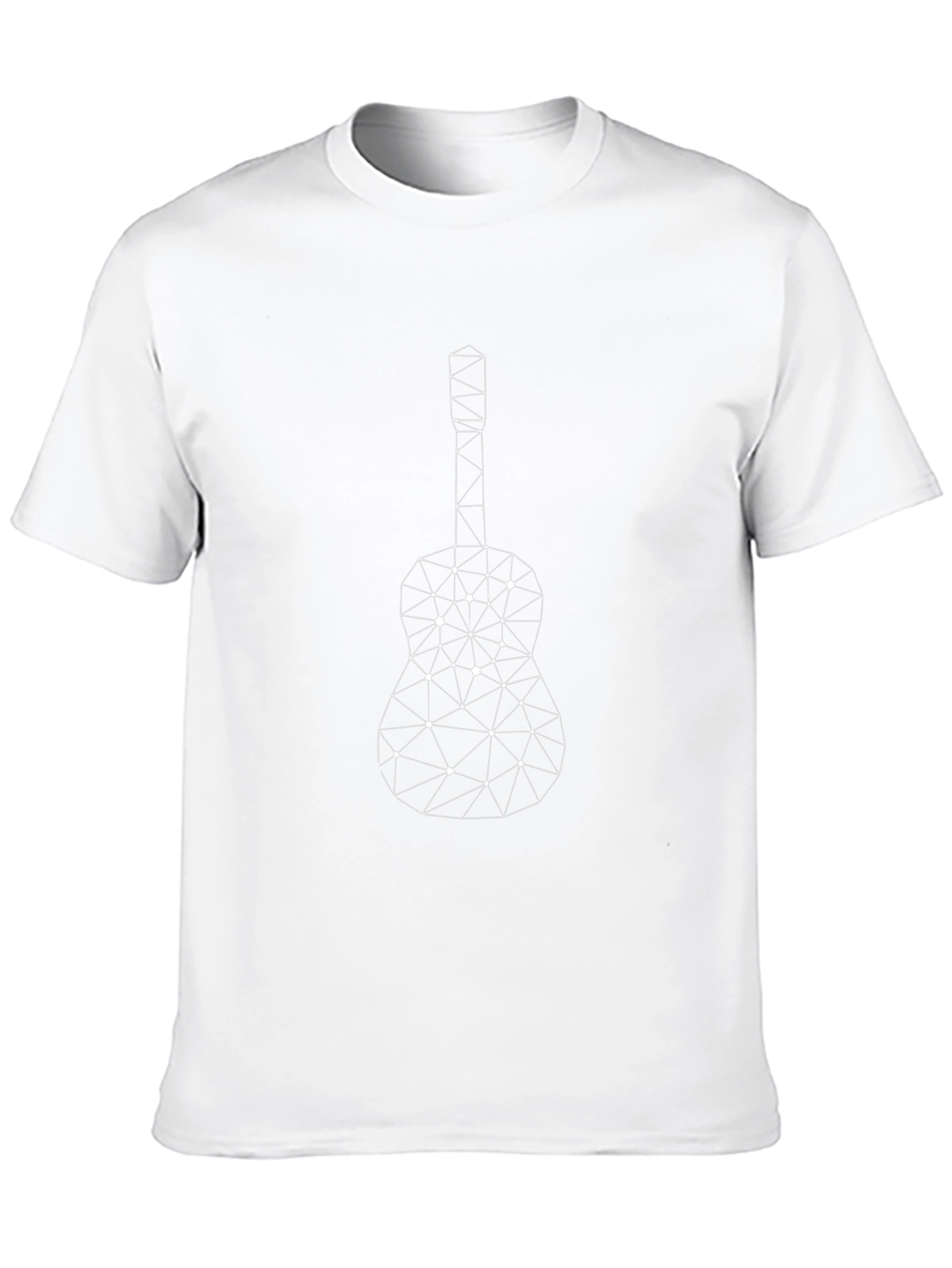 Geometric Guitar Black T-Shirt