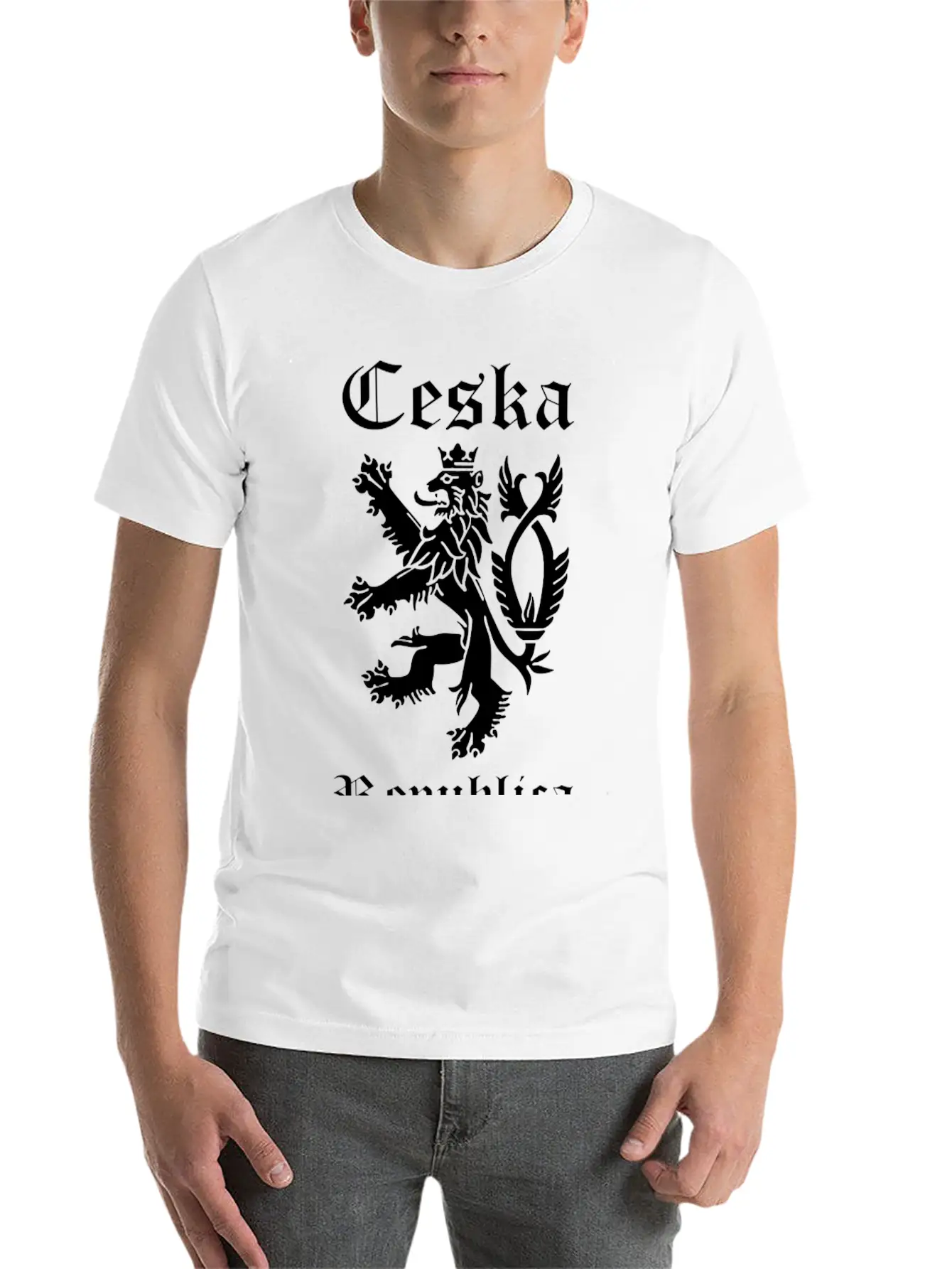 CESKA Czech Republic Lion Rampant Comfortable Minimalist Graphic Tee – Summer Style Essential