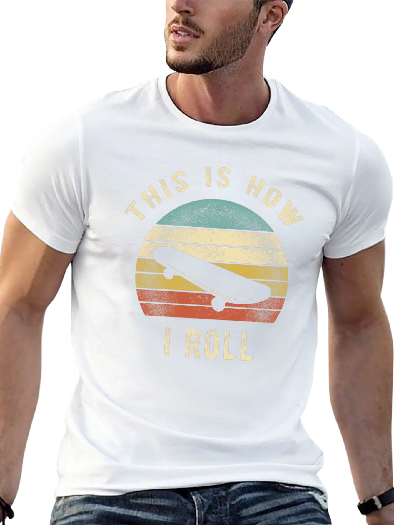 This Is How I Roll Retro Skateboard T-Shirt