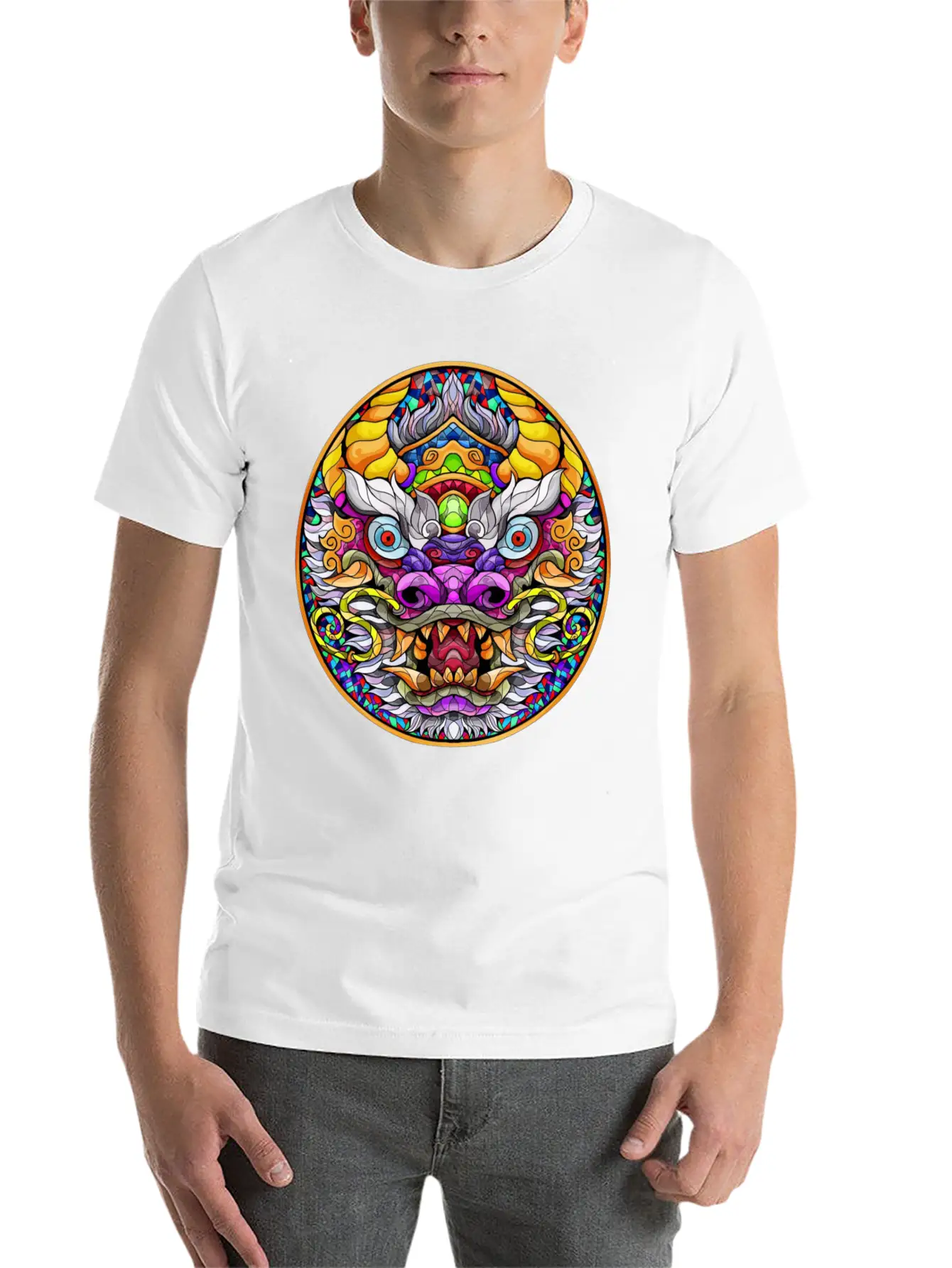 Chinese Dragon Stylish Everyday T-Shirt – Unisex Basic Cotton Tee