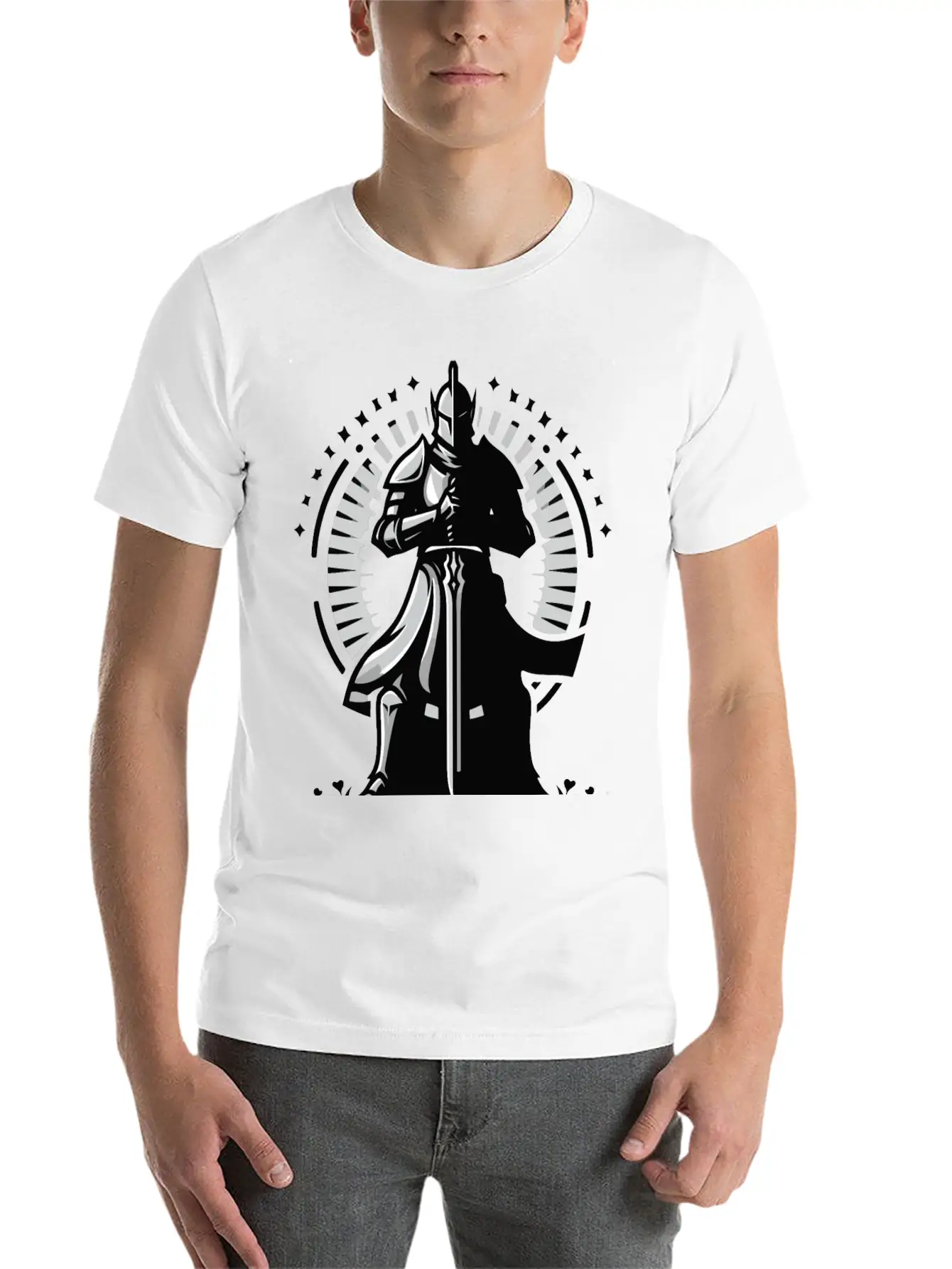 Choose Peaceful Battle | Serene Warrior Design Timeless Short Sleeve Tee – Comfy And Minimalist Design