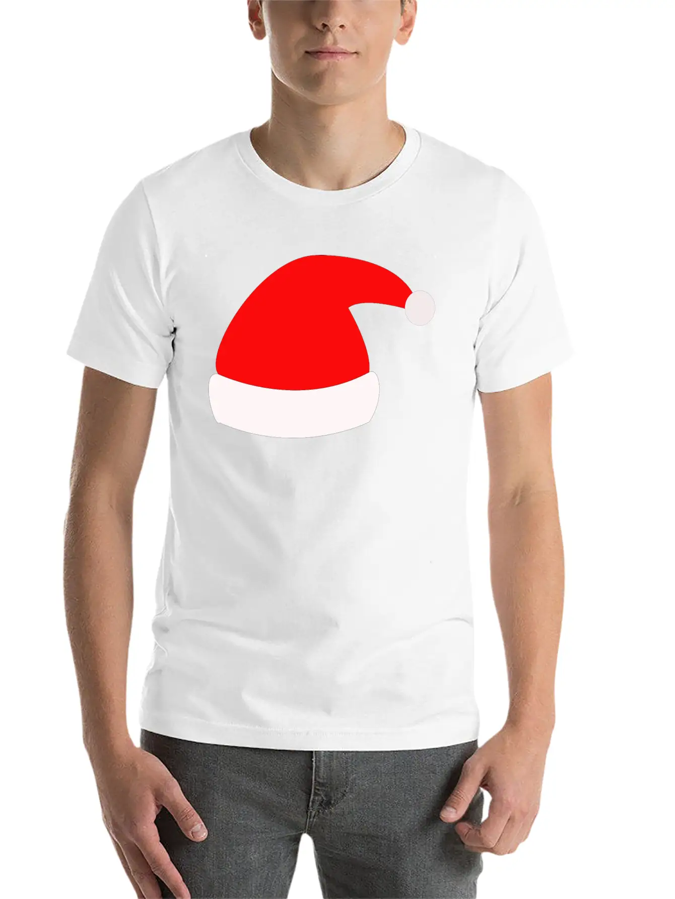 Christmas Hat Merry X-mas Giftidea Winter Relaxed Everyday Tee – Lightweight And Durable Cotton