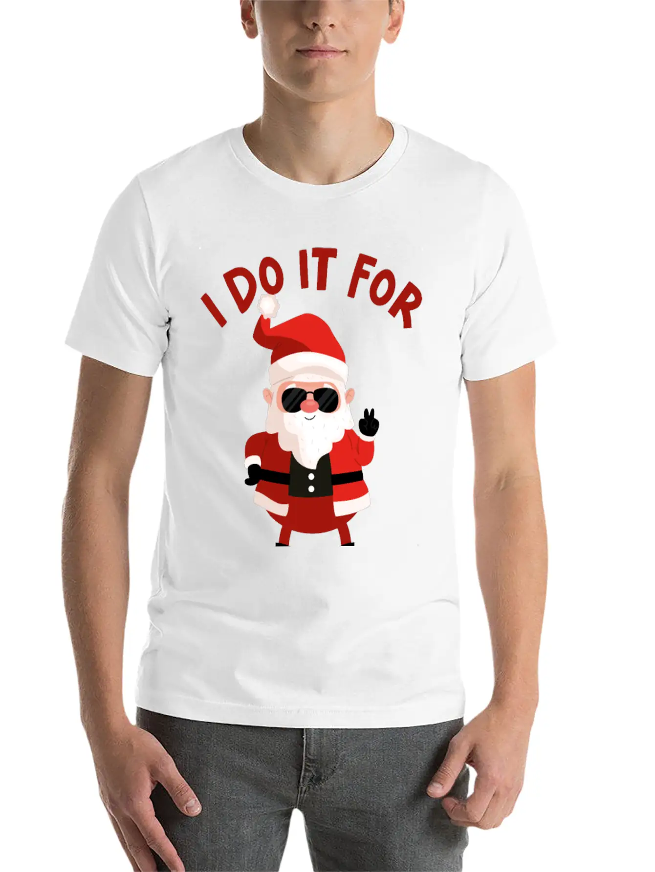 Christmas Santa Claus I Do It For HOs Timeless Short Sleeve Tee – Comfy And Minimalist Design