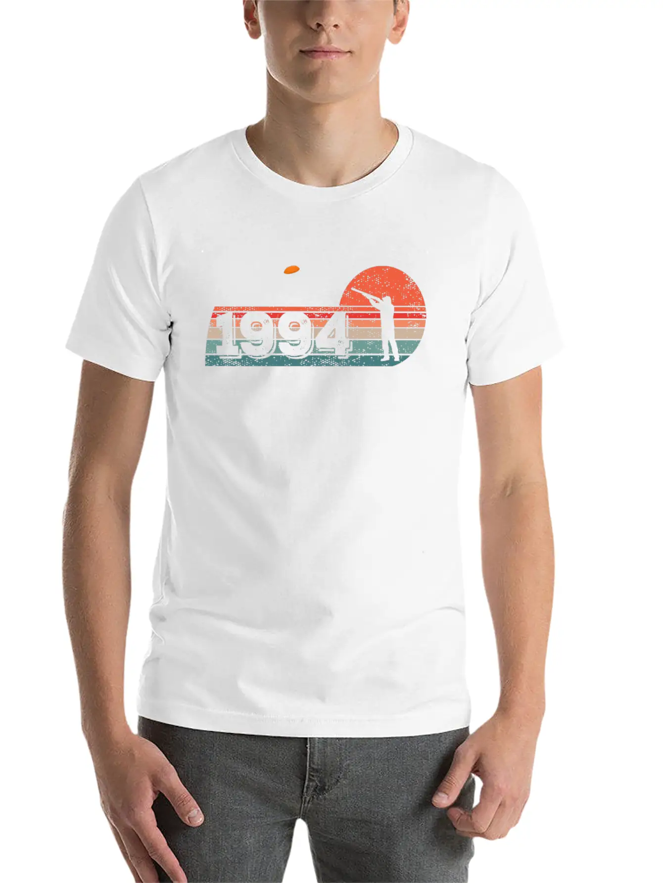 Clay Skeet Pigeon Shooting Vintage 1994 Birthday Stylish Everyday T-Shirt – Unisex Basic Cotton Tee