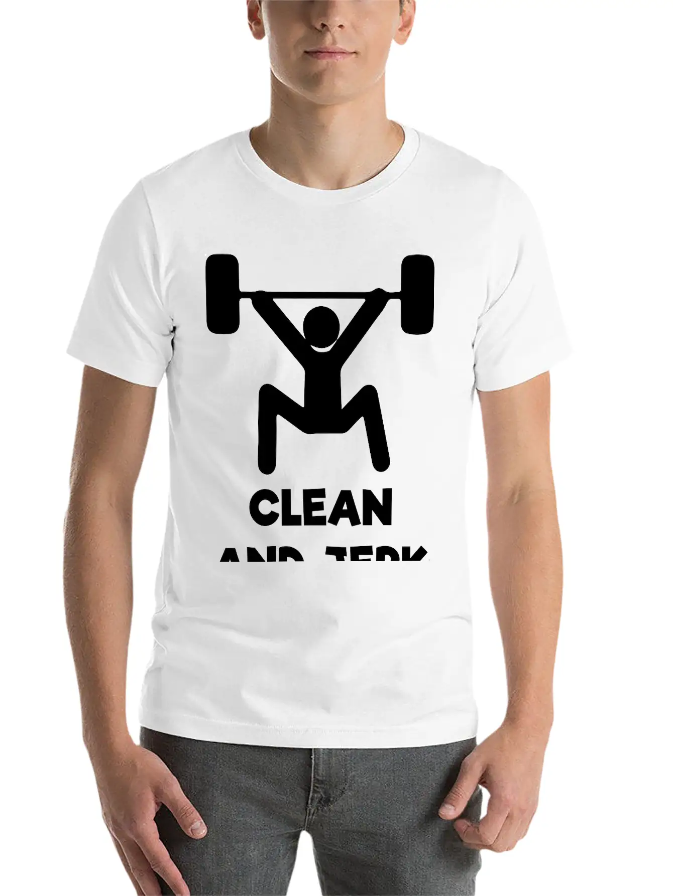 Clean And-Jerk Gym Timeless Short Sleeve Tee – Comfy And Minimalist Design