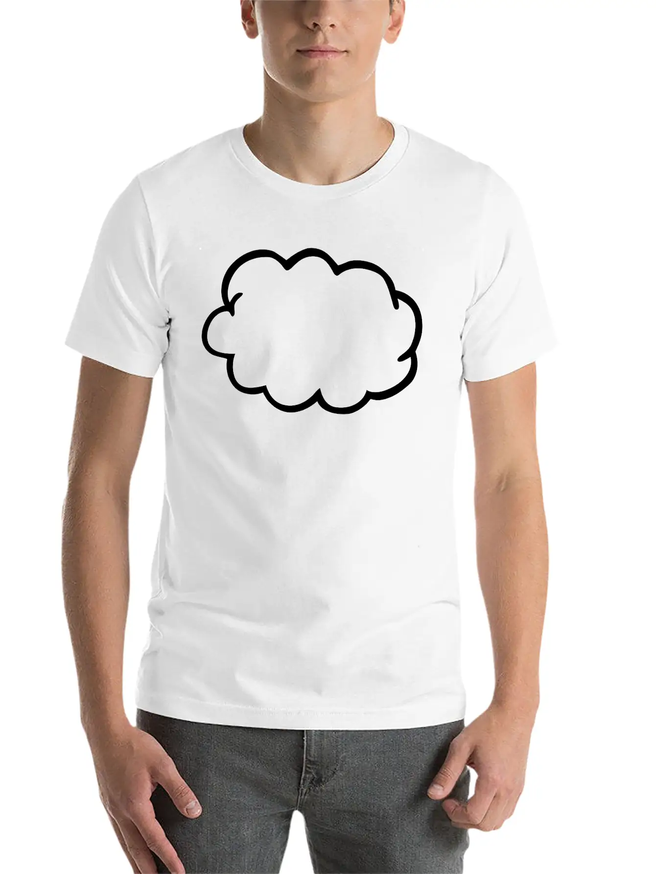 Cloud Comfortable Minimalist Graphic Tee – Summer Style Essential