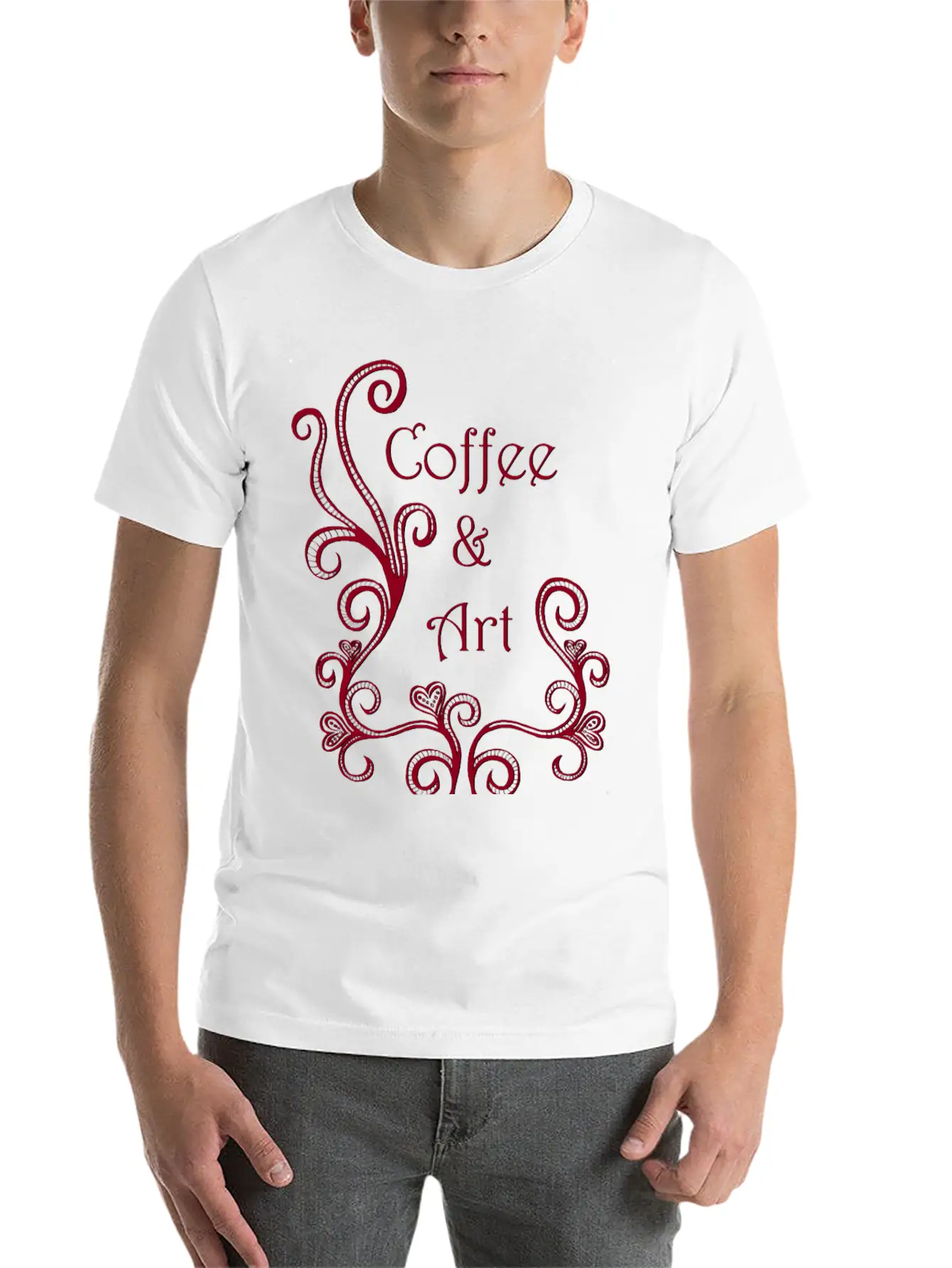 Coffee And Art Basic Graphic T-Shirt – Daily Comfort In Soft Cotton