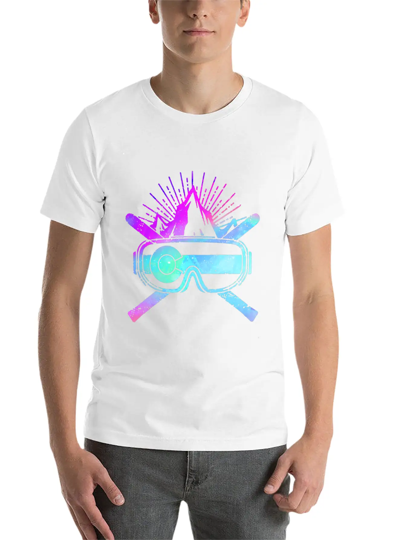 Colorado Skiing Shirt, Skiing Gift Idea, Stylish Everyday T-Shirt – Unisex Basic Cotton Tee