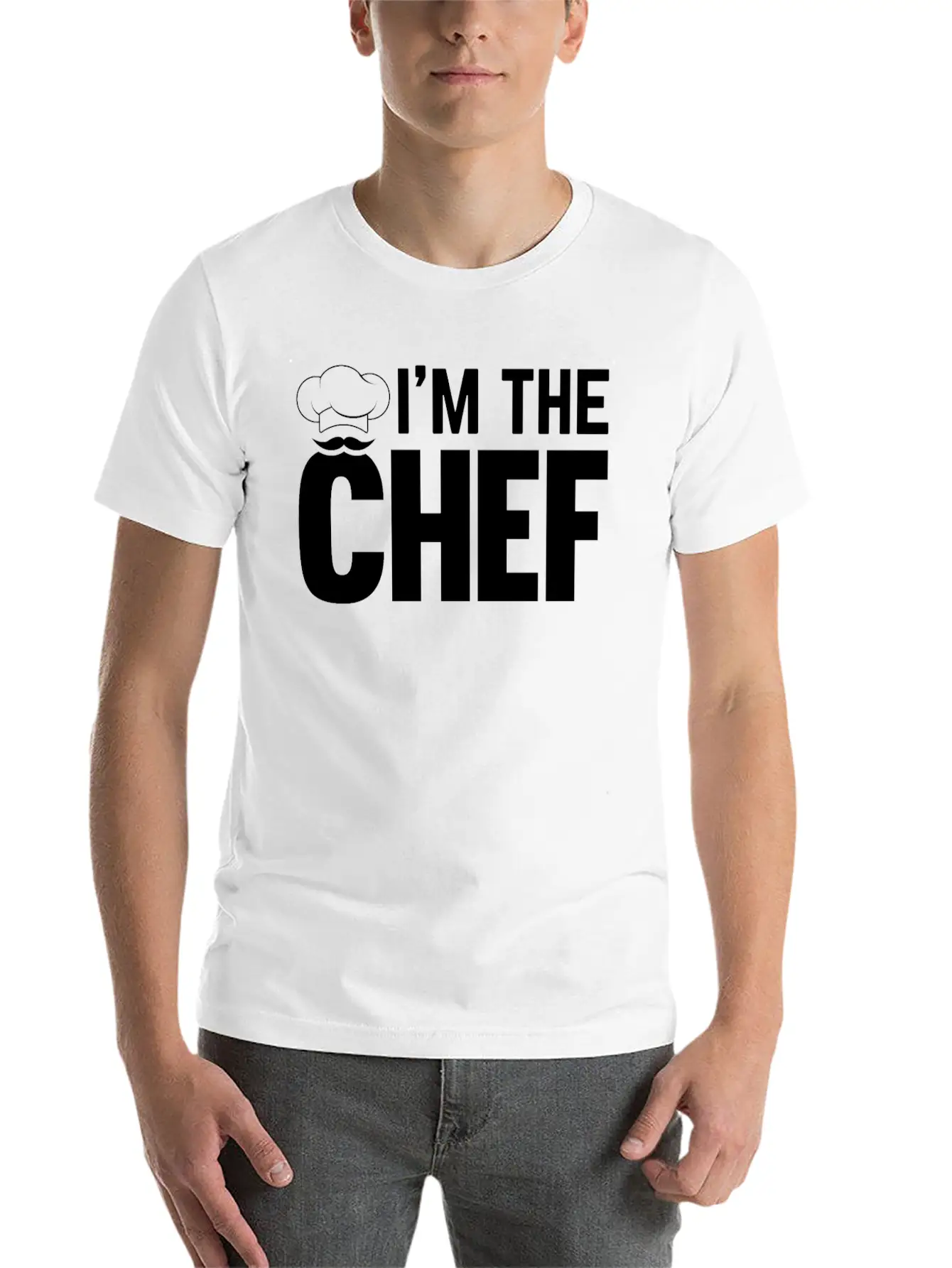 Cooking Cook - I'm The Chef - Funny Cooking Chef Unisex Short Sleeve Soft Cotton T-Shirt – Casual Everyday Wear