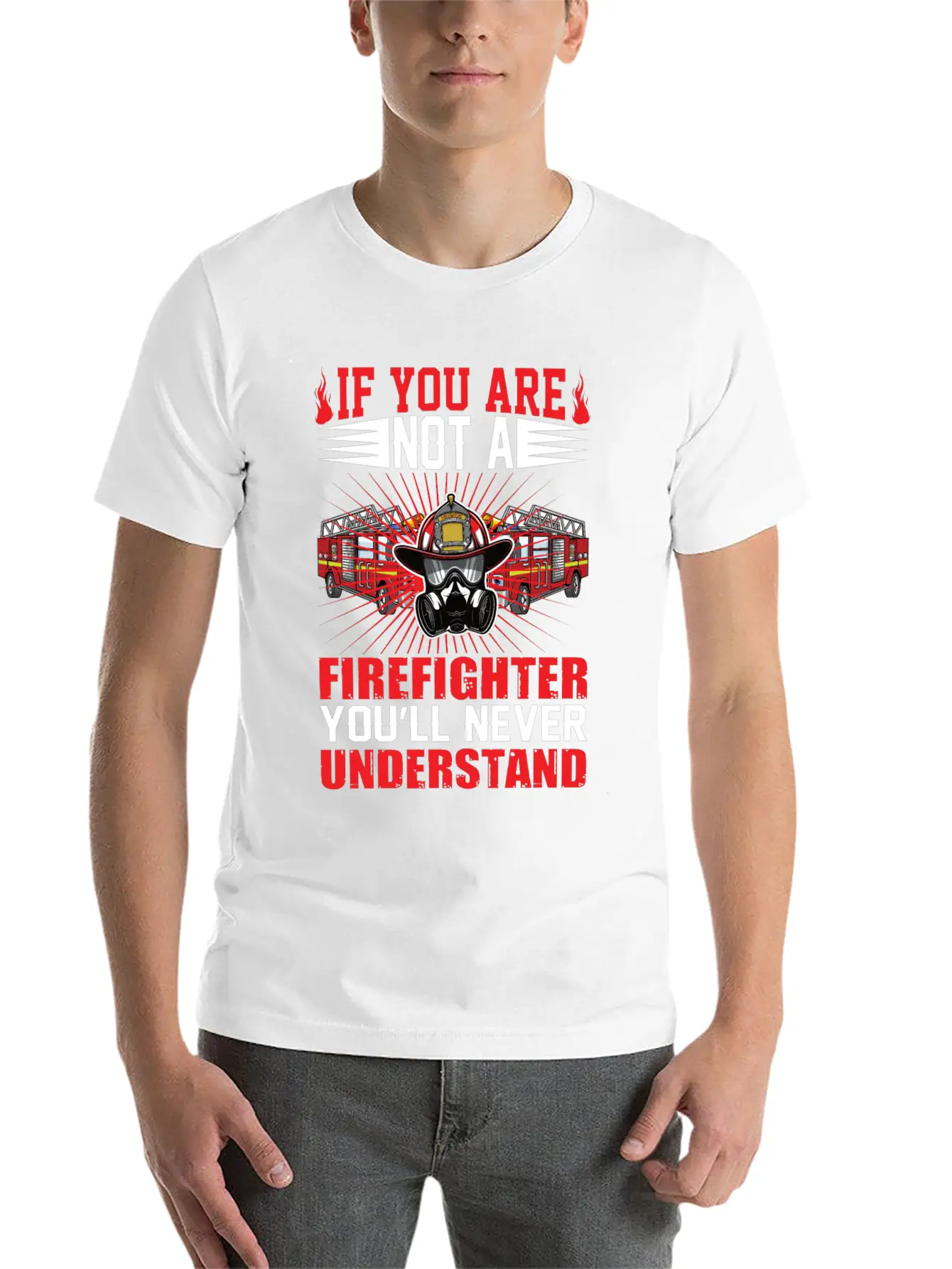 Cool Fire Department Saying Fire Department Basic Graphic T-Shirt – Daily Comfort In Soft Cotton