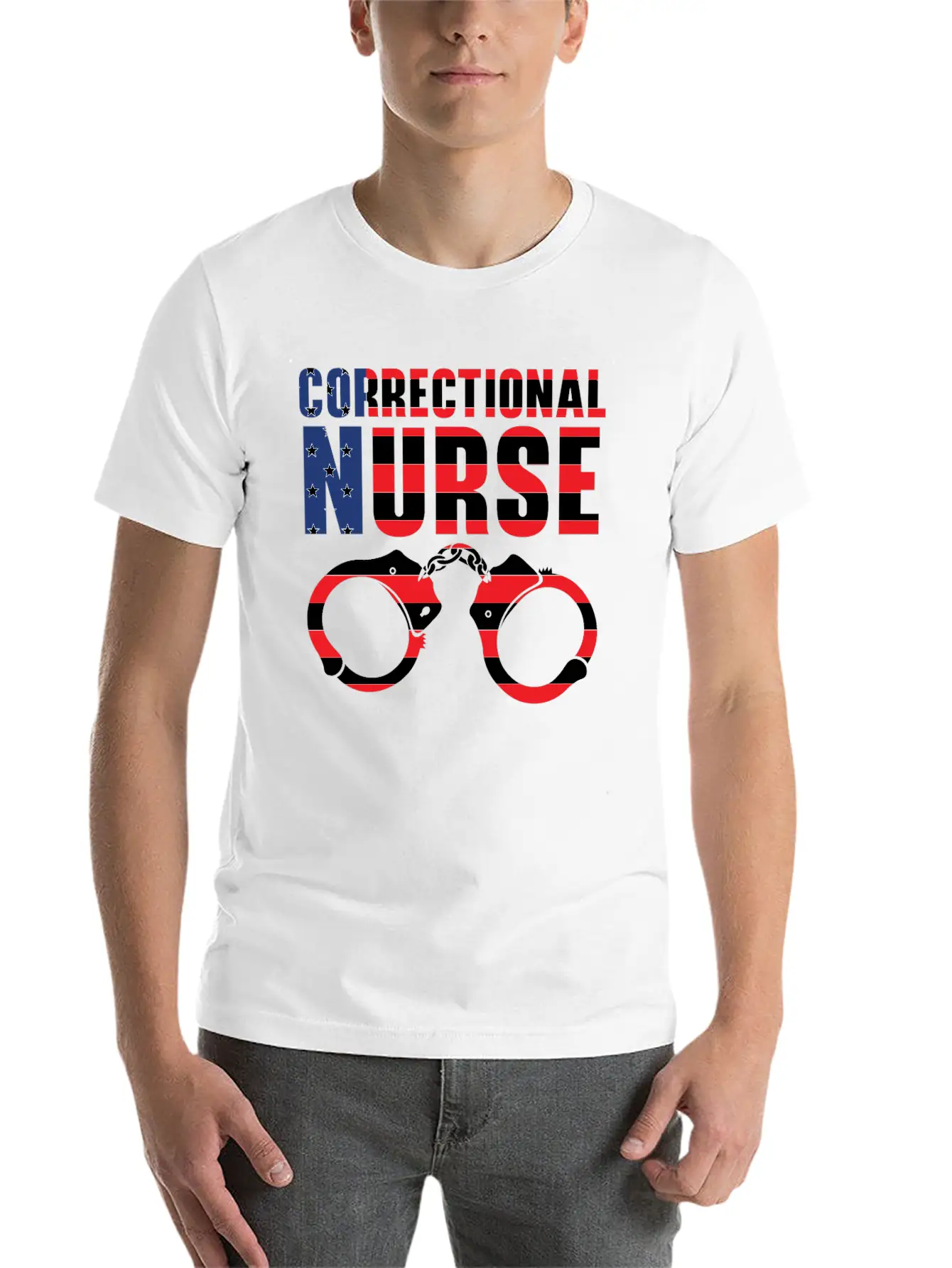 Correctional Nurse Medical Worker Prison Nurse USA Stylish Everyday T-Shirt – Unisex Basic Cotton Tee