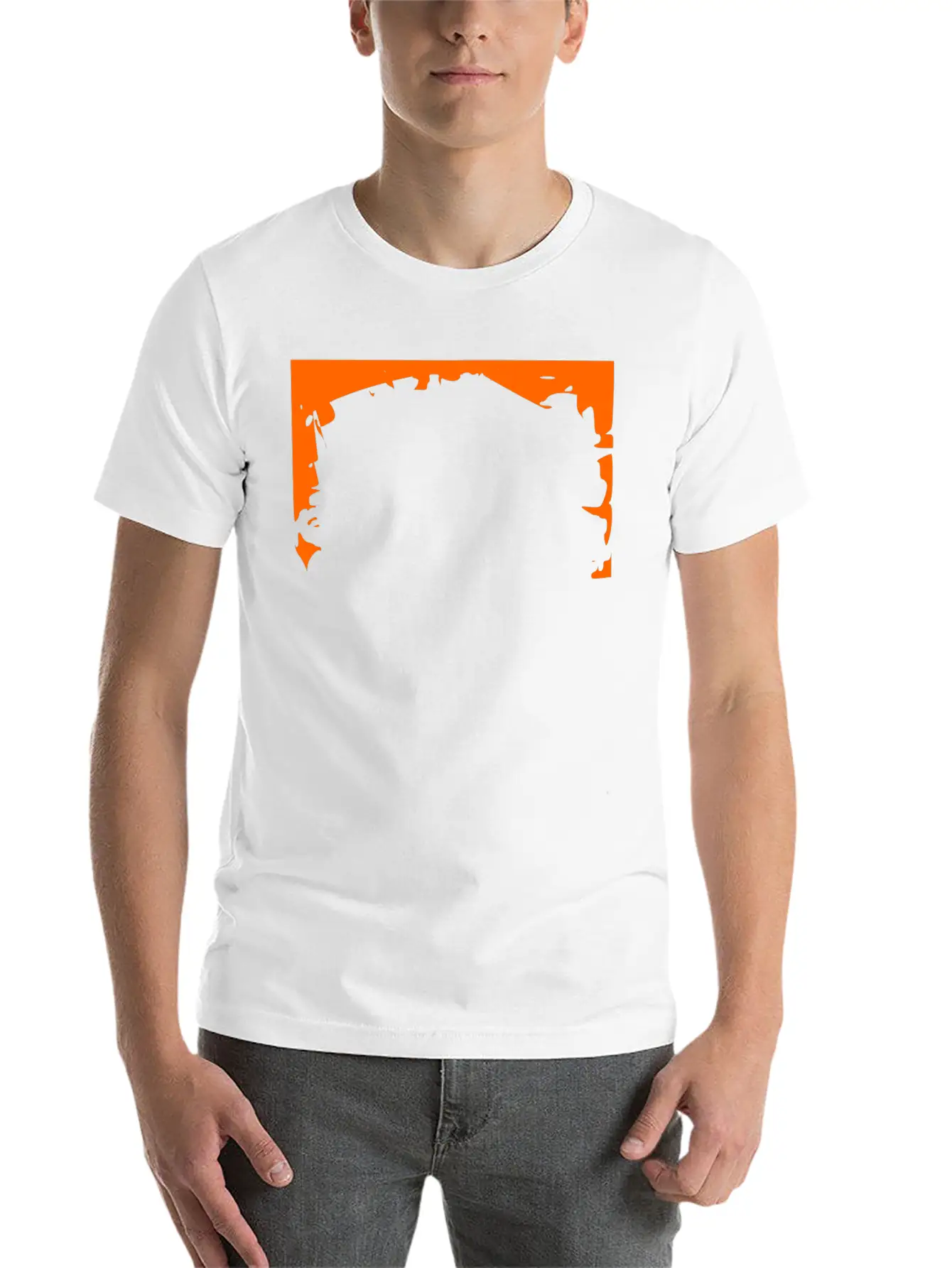 Crash Frame Orange Stylish Everyday T-Shirt – Unisex Basic Cotton Tee