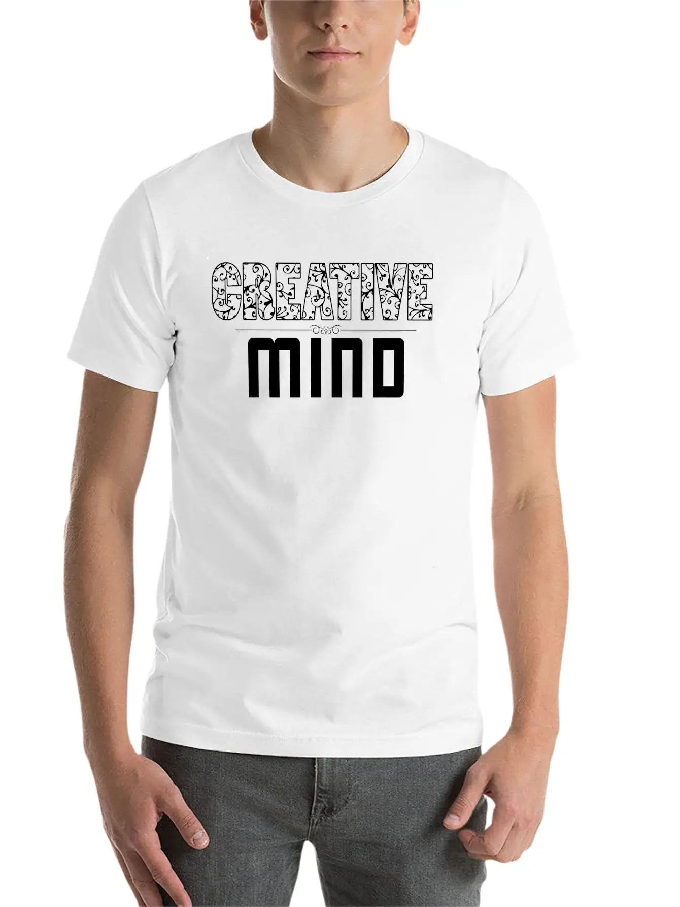 Creative Mind Unisex Short Sleeve Soft Cotton T-Shirt – Casual Everyday Wear