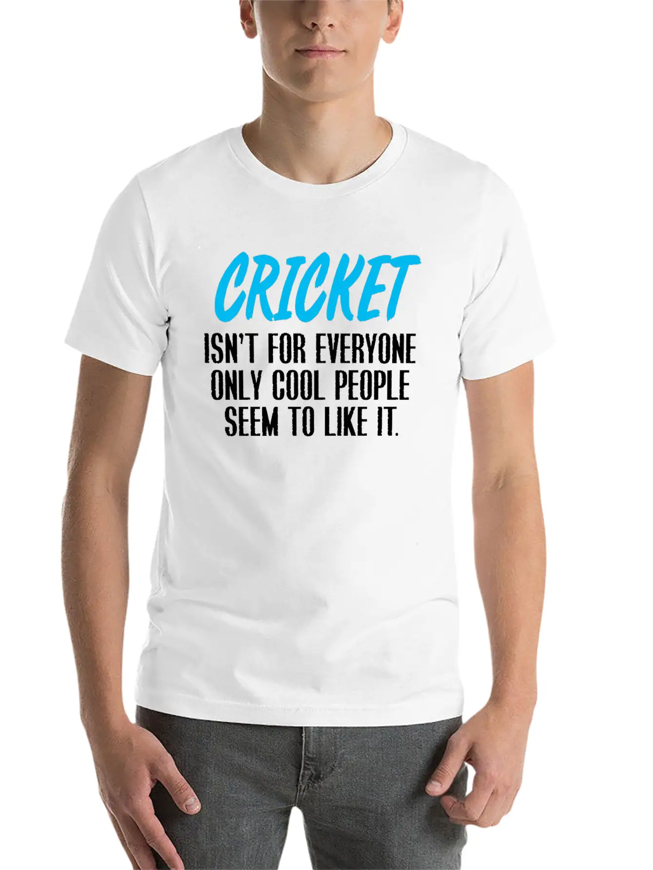 Cricket Comfortable Minimalist Graphic Tee – Summer Style Essential