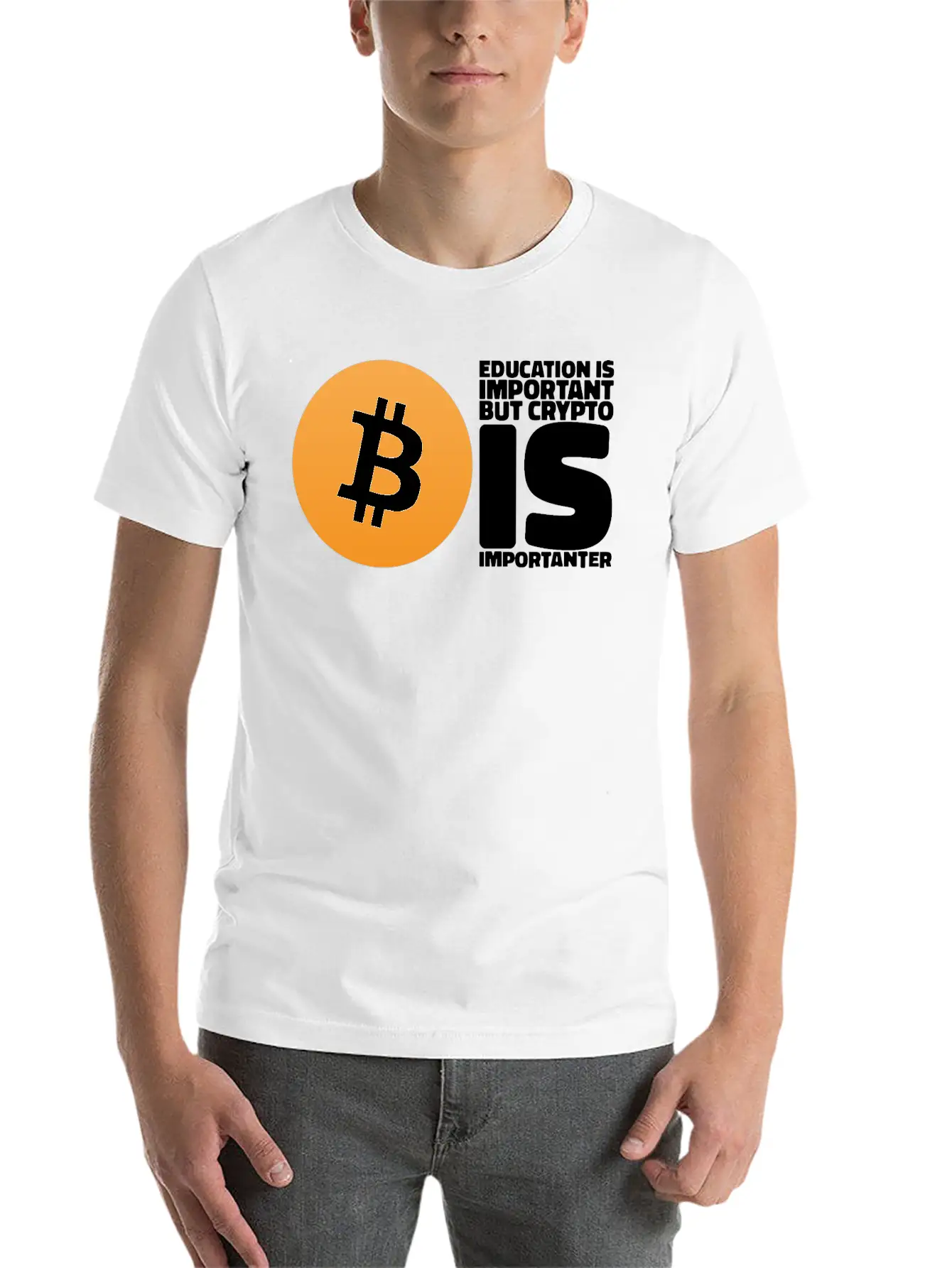 Cryptocurrency Gifts For Bitcoin Miner And Trader Basic Graphic T-Shirt – Daily Comfort In Soft Cotton