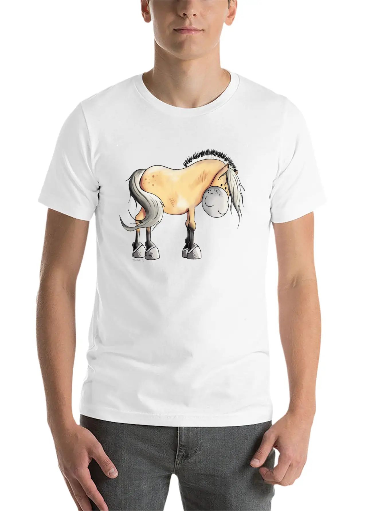 Cute Fjordshorse - Fjord Horse - Horses - Gift Timeless Short Sleeve Tee – Comfy And Minimalist Design