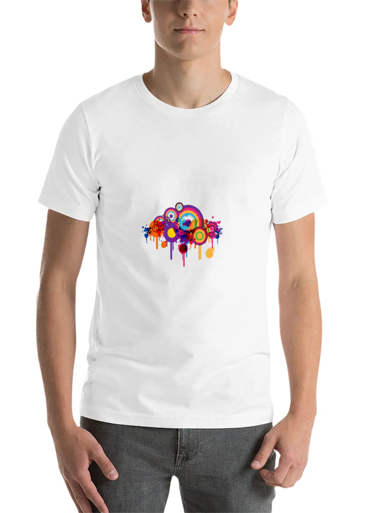 Cute Funny Cute Art Comic Drawing T-Shirt Unisex Short Sleeve Soft Cotton T-Shirt – Casual Everyday Wear