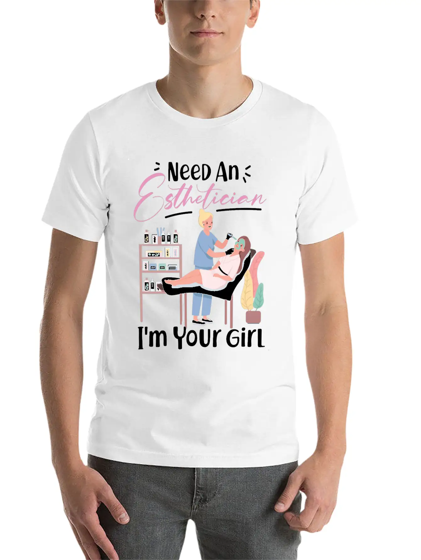 Cute Licensed Esthetician Skincare Basic Graphic T-Shirt – Daily Comfort In Soft Cotton