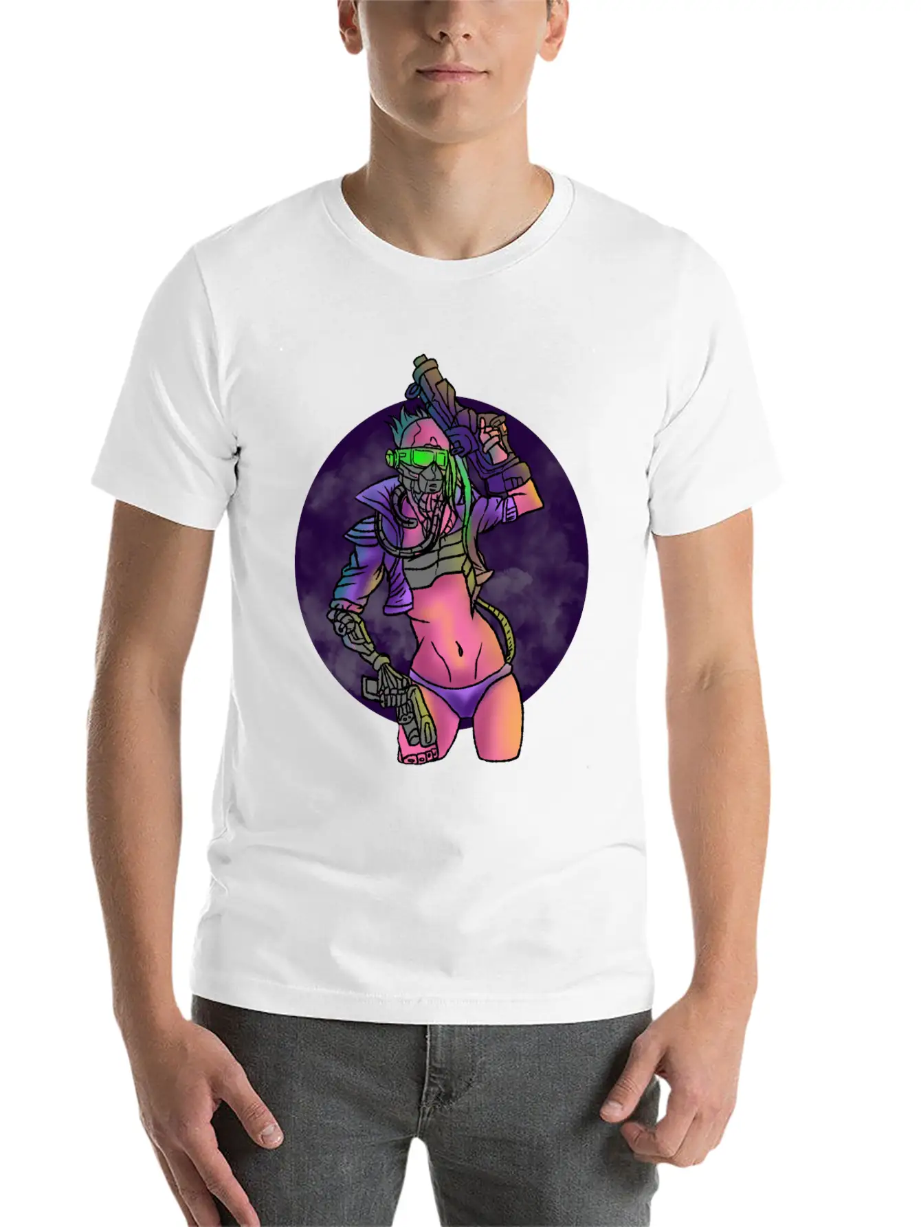 Cyberpunk Technology Cybernetics Internet Gift Unisex Casual T-Shirt – Clean Design For Daily Comfort