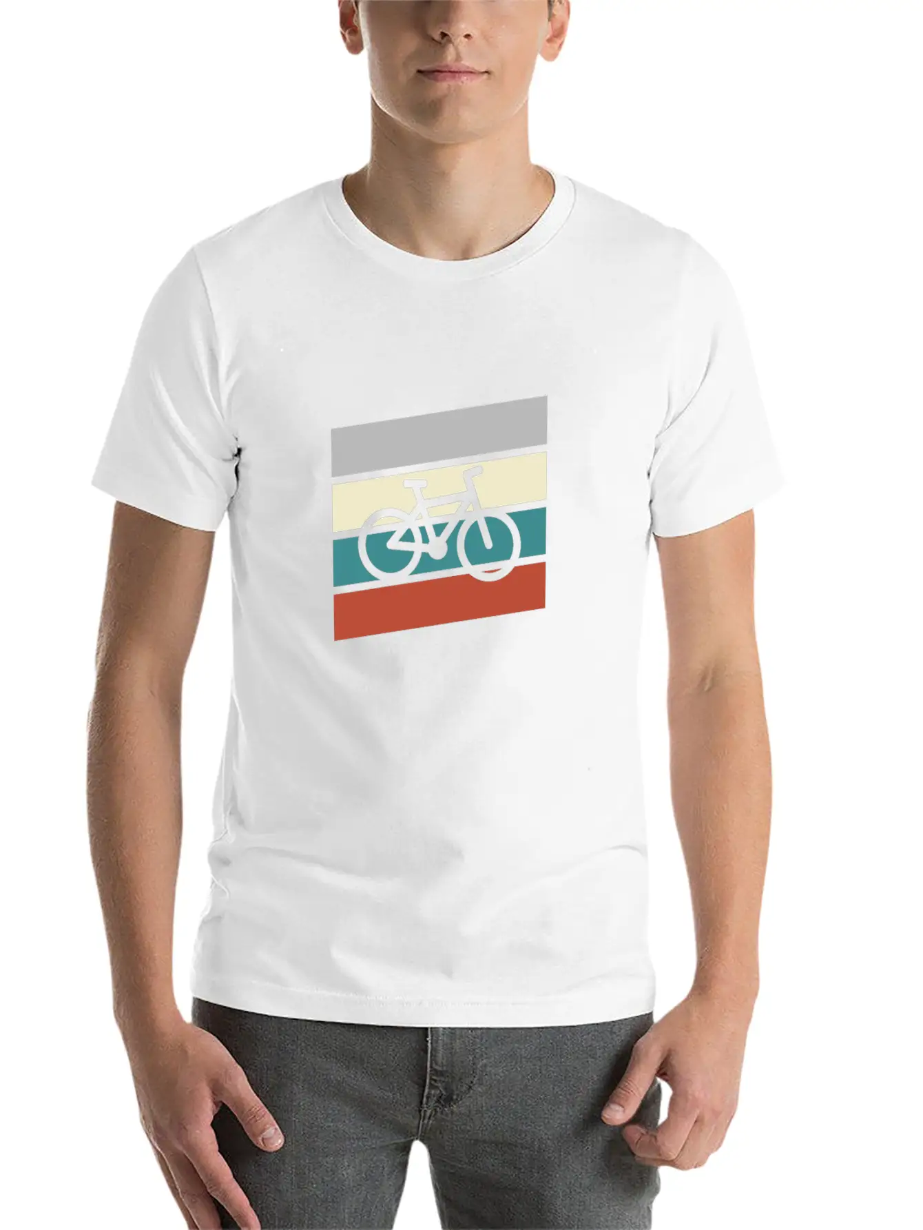 Cycling Retro Comfortable Minimalist Graphic Tee – Summer Style Essential
