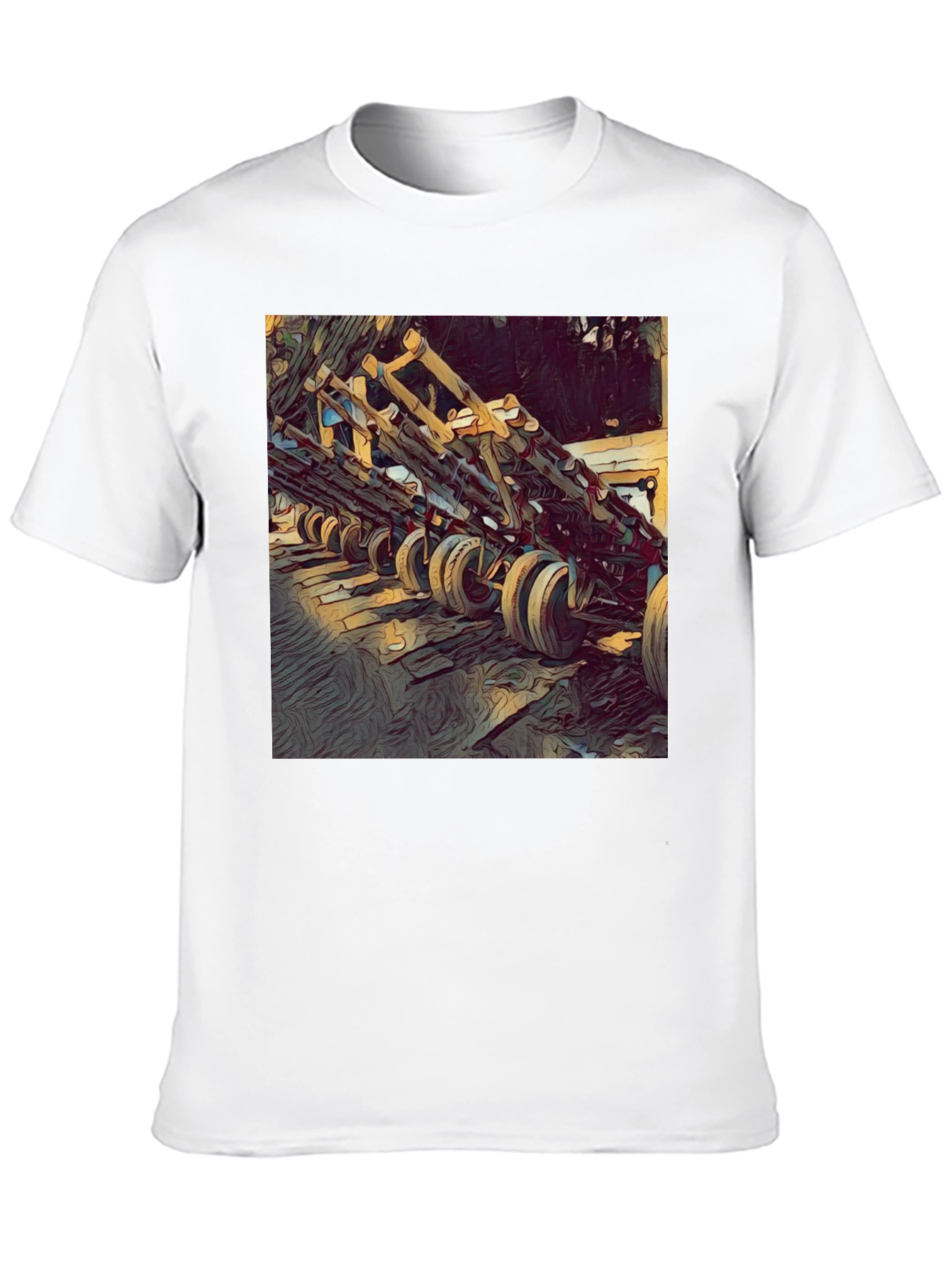 Unique Graphic T-Shirt: Wooden Structure