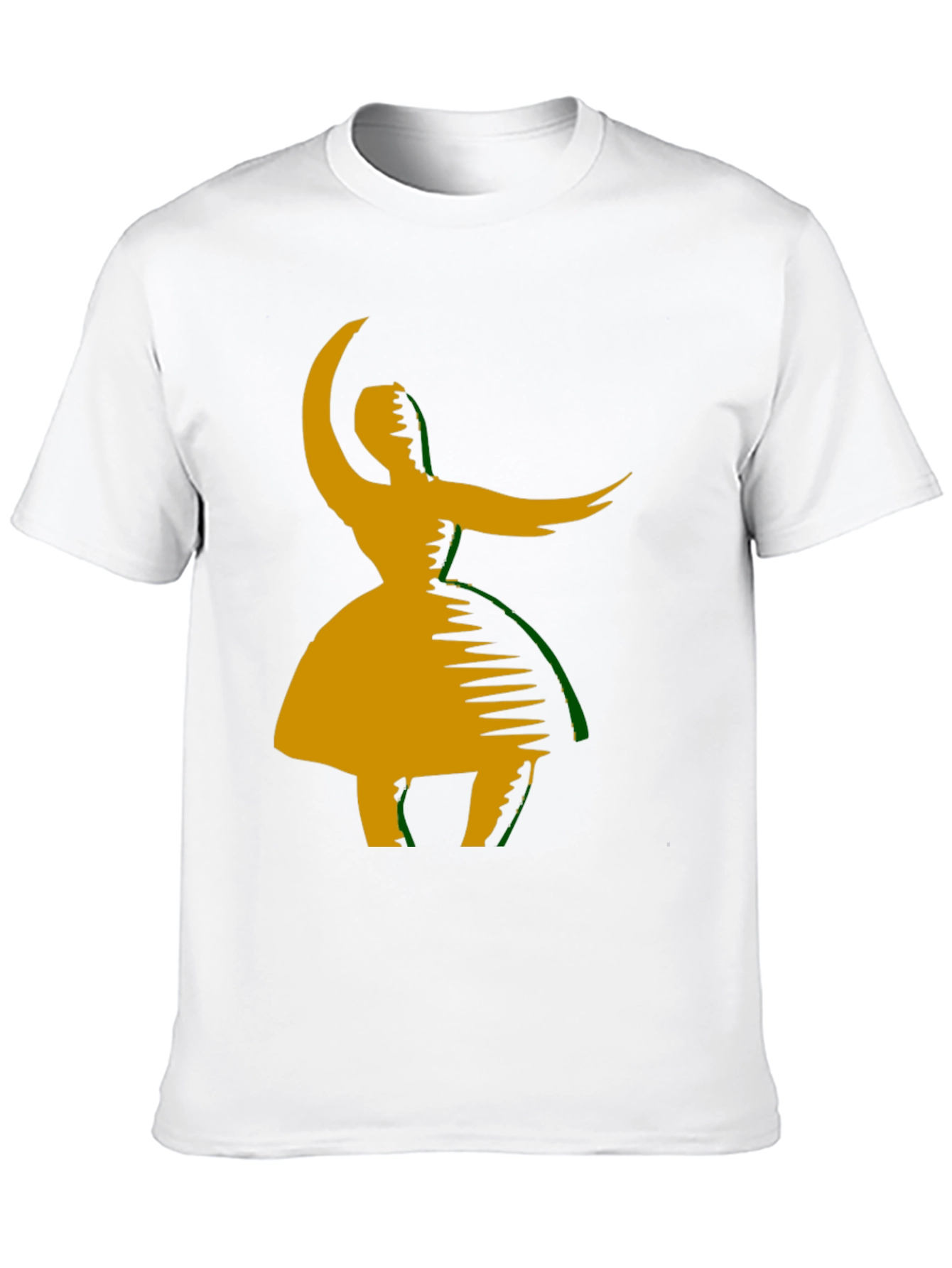 Dance Silhouette Graphic Tee - Black Cotton Blend