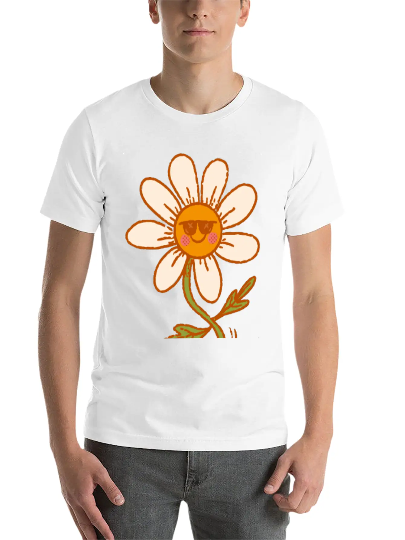 Dancing Daisy Essential Unisex Summer Tee – Soft Cotton Casual Fit