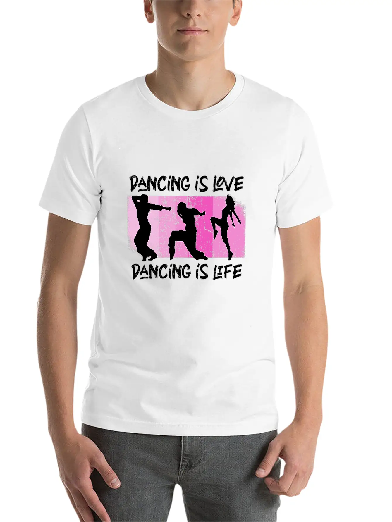 Dancing Is Love Dancing Is Life Essential Unisex Summer Tee – Soft Cotton Casual Fit