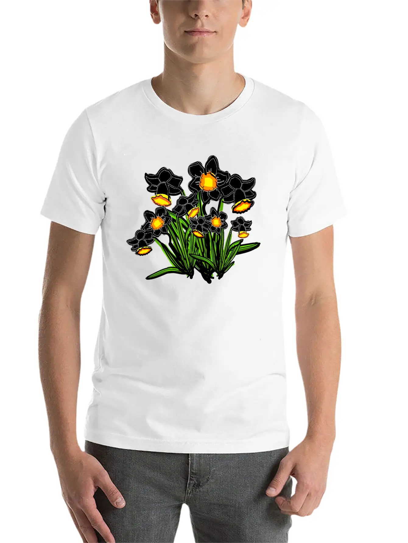 December Birth Flower Narcissus Timeless Short Sleeve Tee – Comfy And Minimalist Design