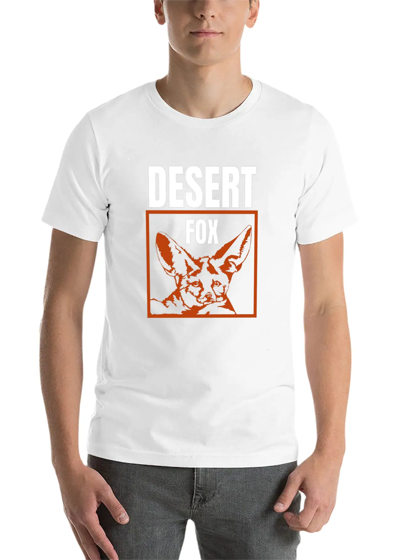 Desert Fox Stylish Everyday T-Shirt – Unisex Basic Cotton Tee