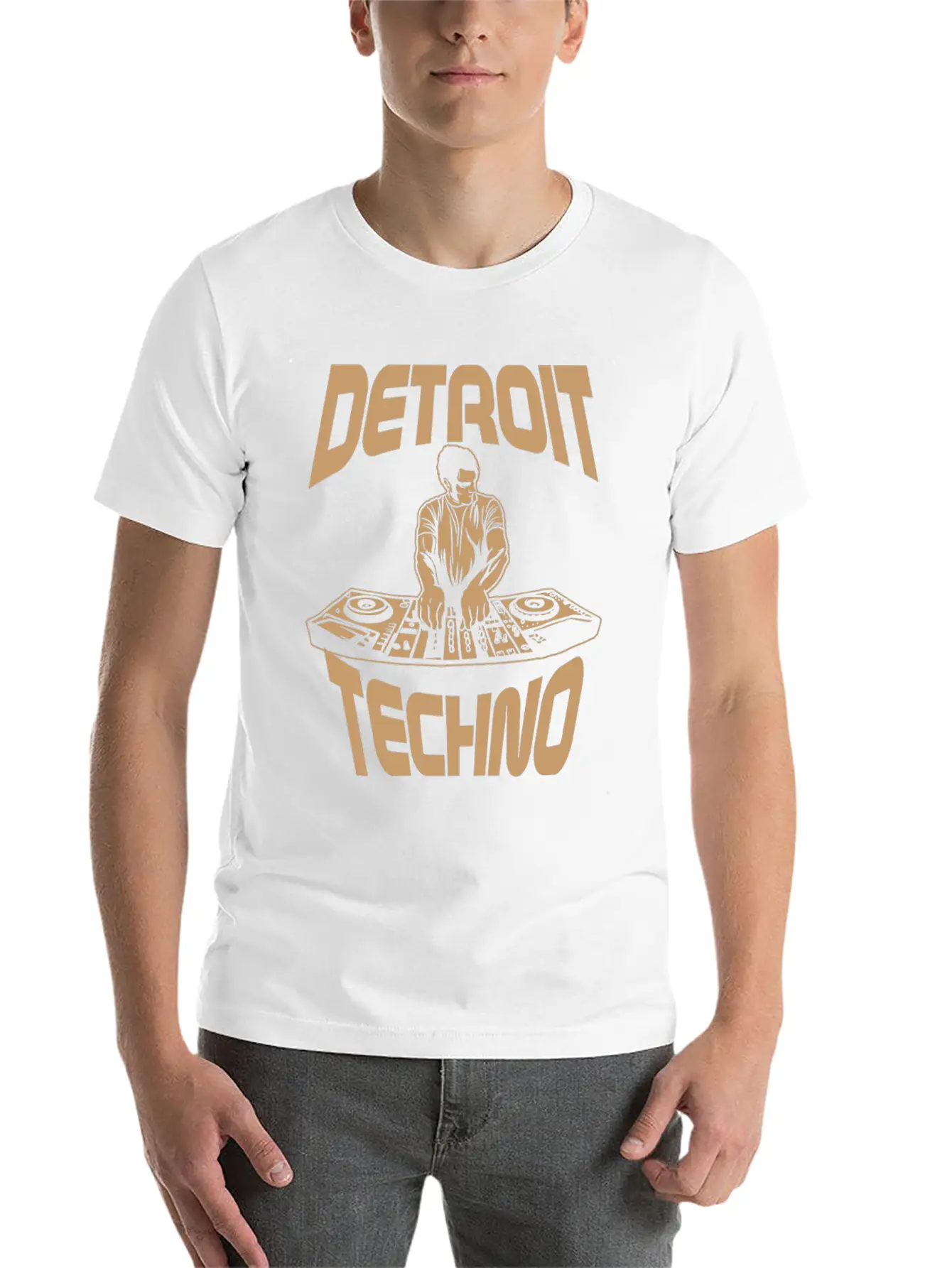 Detroit Techno House Music Festival Happy Free Essential Unisex Summer Tee – Soft Cotton Casual Fit