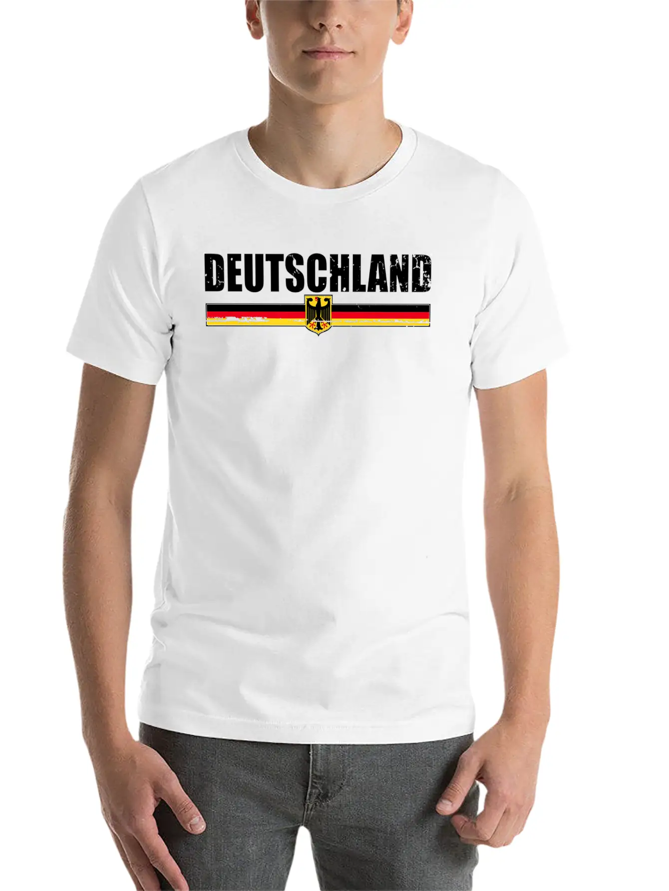 Deutschland Gery Flag Proud Ger Basic Graphic T-Shirt – Daily Comfort In Soft Cotton