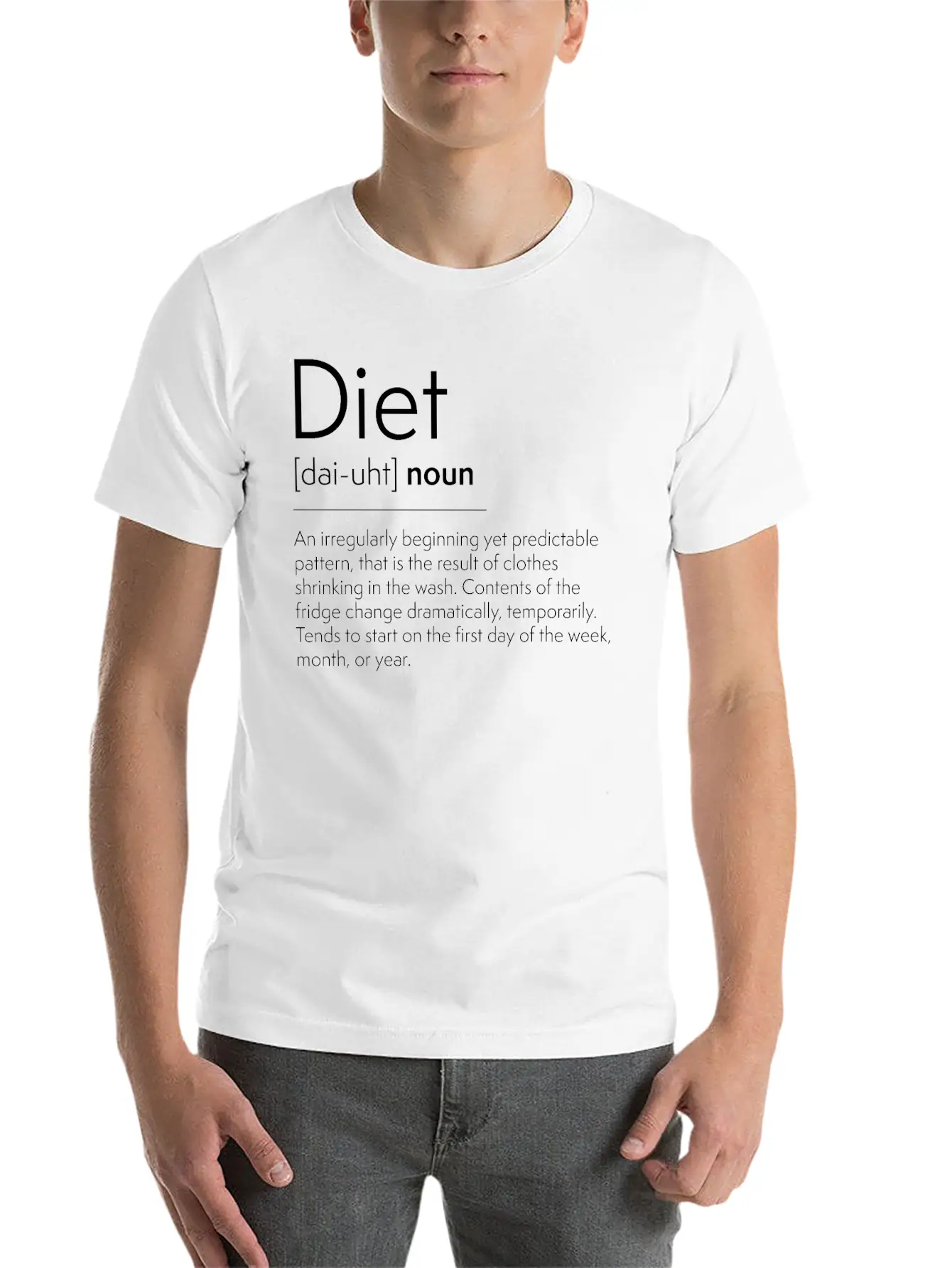 Diet Definition Unisex Short Sleeve Soft Cotton T-Shirt – Casual Everyday Wear