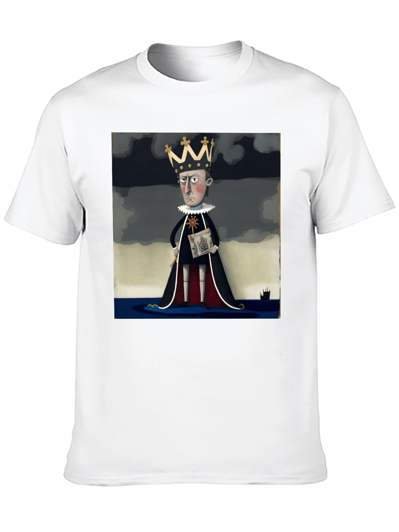 Royal Decree T-Shirt: Cartoon King Tee