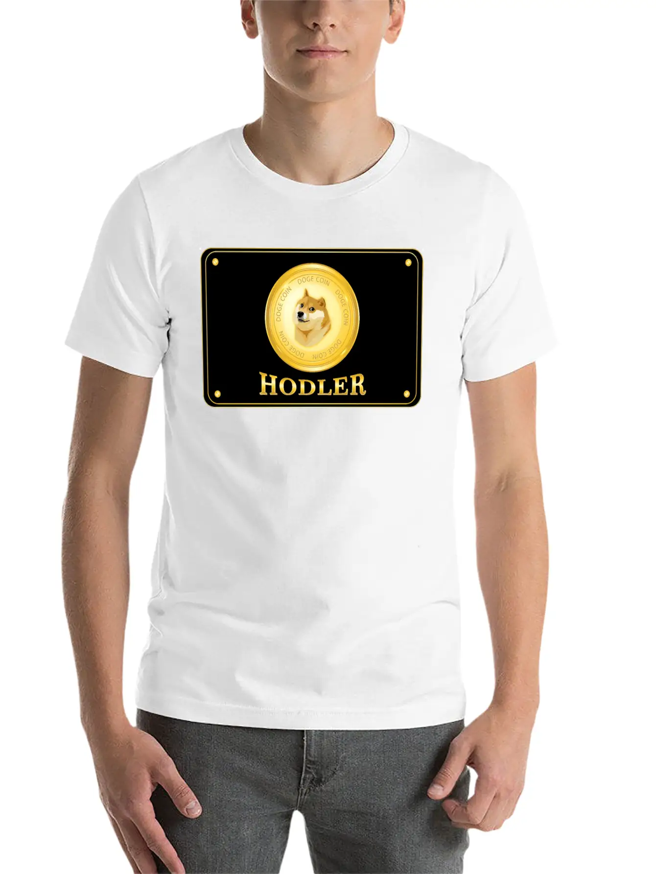 Doge Coin Crypto Currency Hodler Basic Graphic T-Shirt – Daily Comfort In Soft Cotton