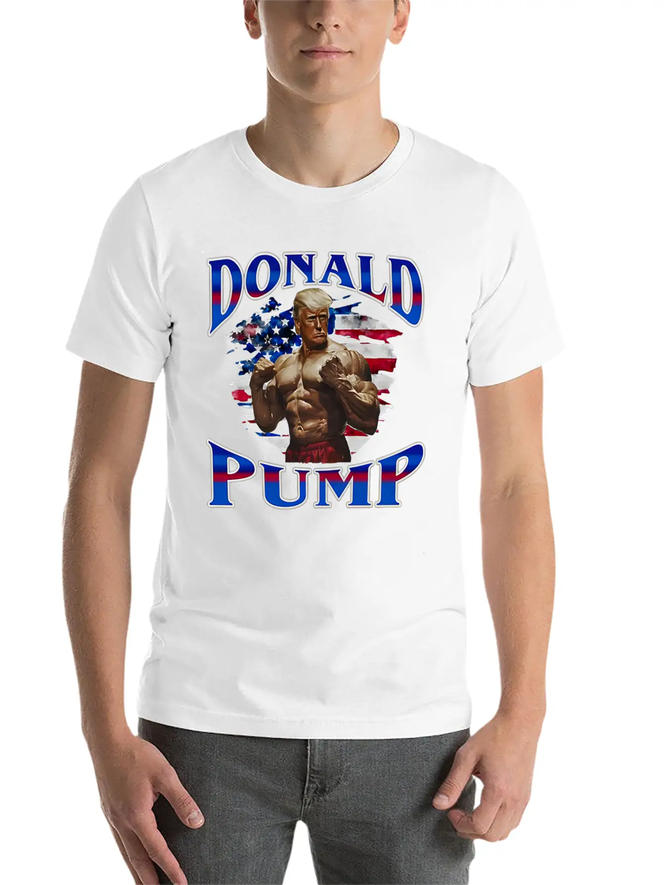 Donald Pump Gift T Shirt Meme Funny Election Shirt Stylish Everyday T-Shirt – Unisex Basic Cotton Tee