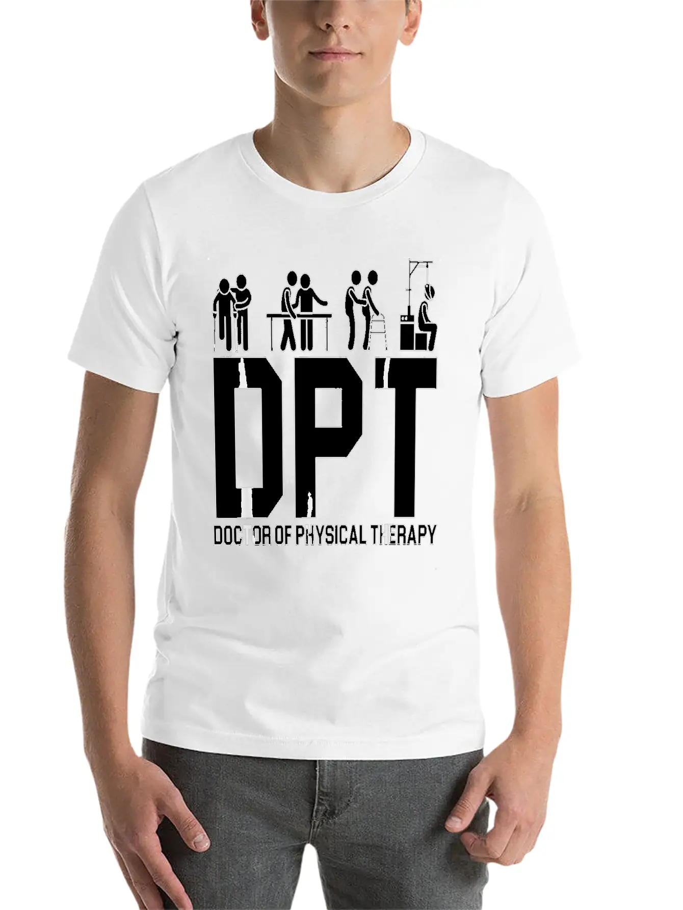 DPT Doctor Of Physical Therapy Physiotherapy Stylish Everyday T-Shirt – Unisex Basic Cotton Tee