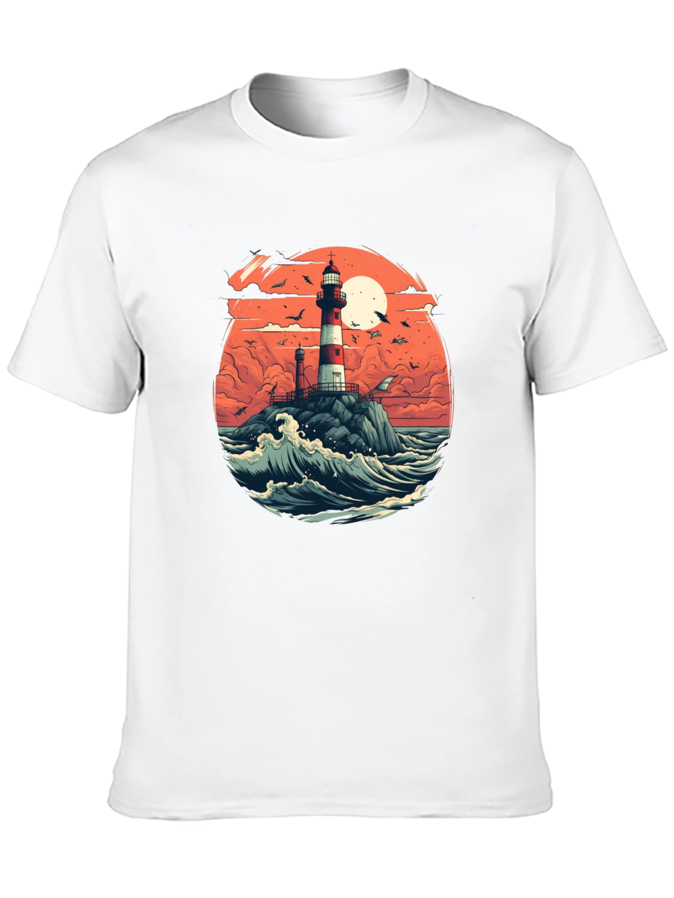 Lighthouse Graphic Tee - Coastal Style