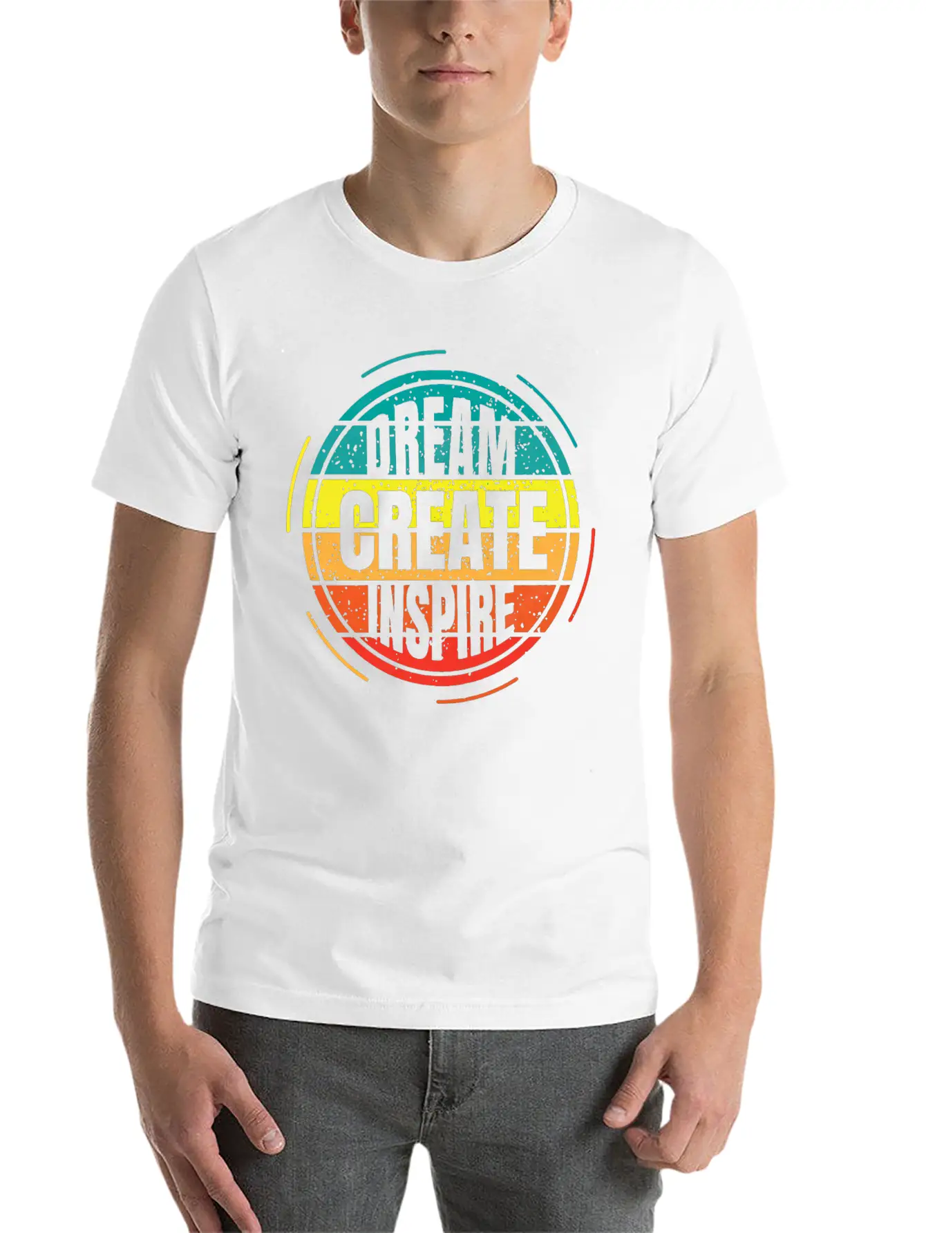 Dream Creates Inspiration Essential Unisex Summer Tee – Soft Cotton Casual Fit
