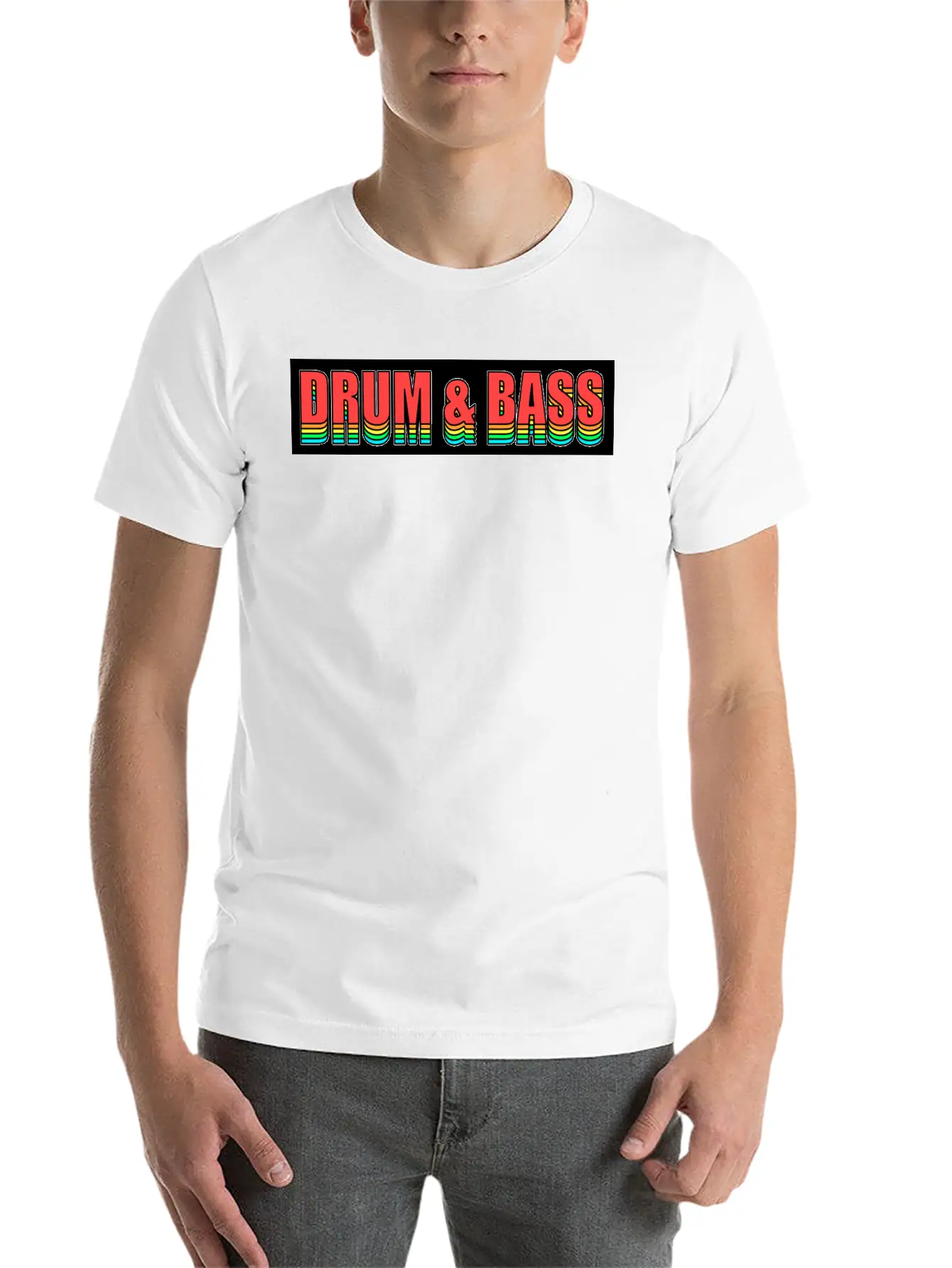 Drum'n'Bass Festival Electro Flash Party Unisex Short Sleeve Soft Cotton T-Shirt – Casual Everyday Wear