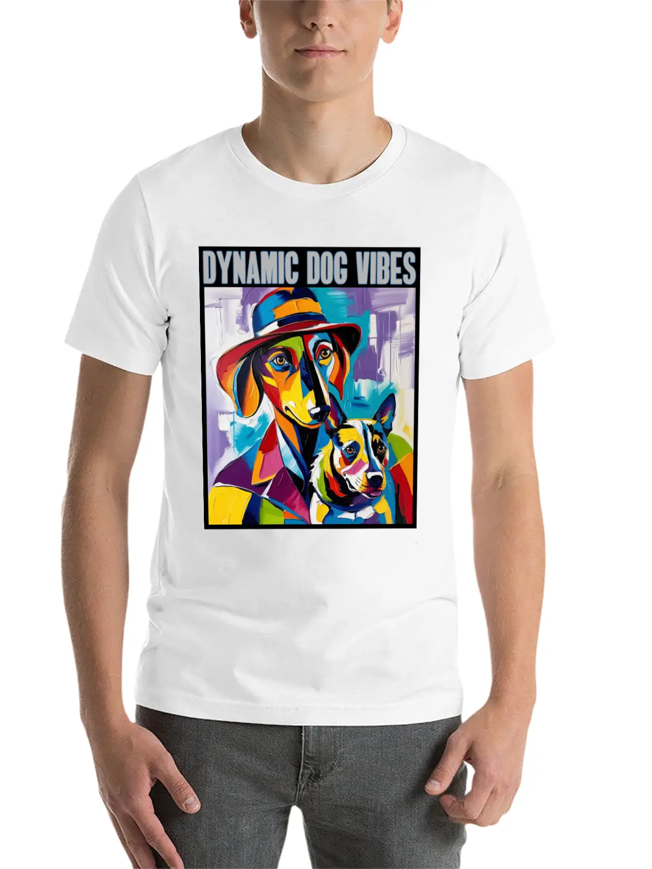 Dynamic Dog Vibes: Unleash The Joy Unisex Casual T-Shirt – Clean Design For Daily Comfort